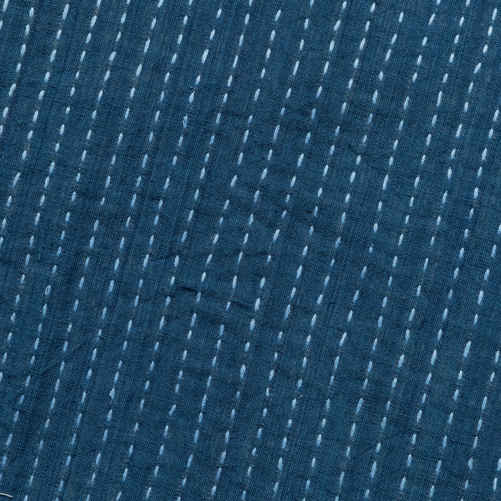 Cropped Jacket Kantha Embroidery - Indigo/Sky