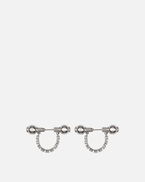 Crystal Barbells Silver