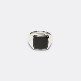 Cushion Ring - Black Onyx