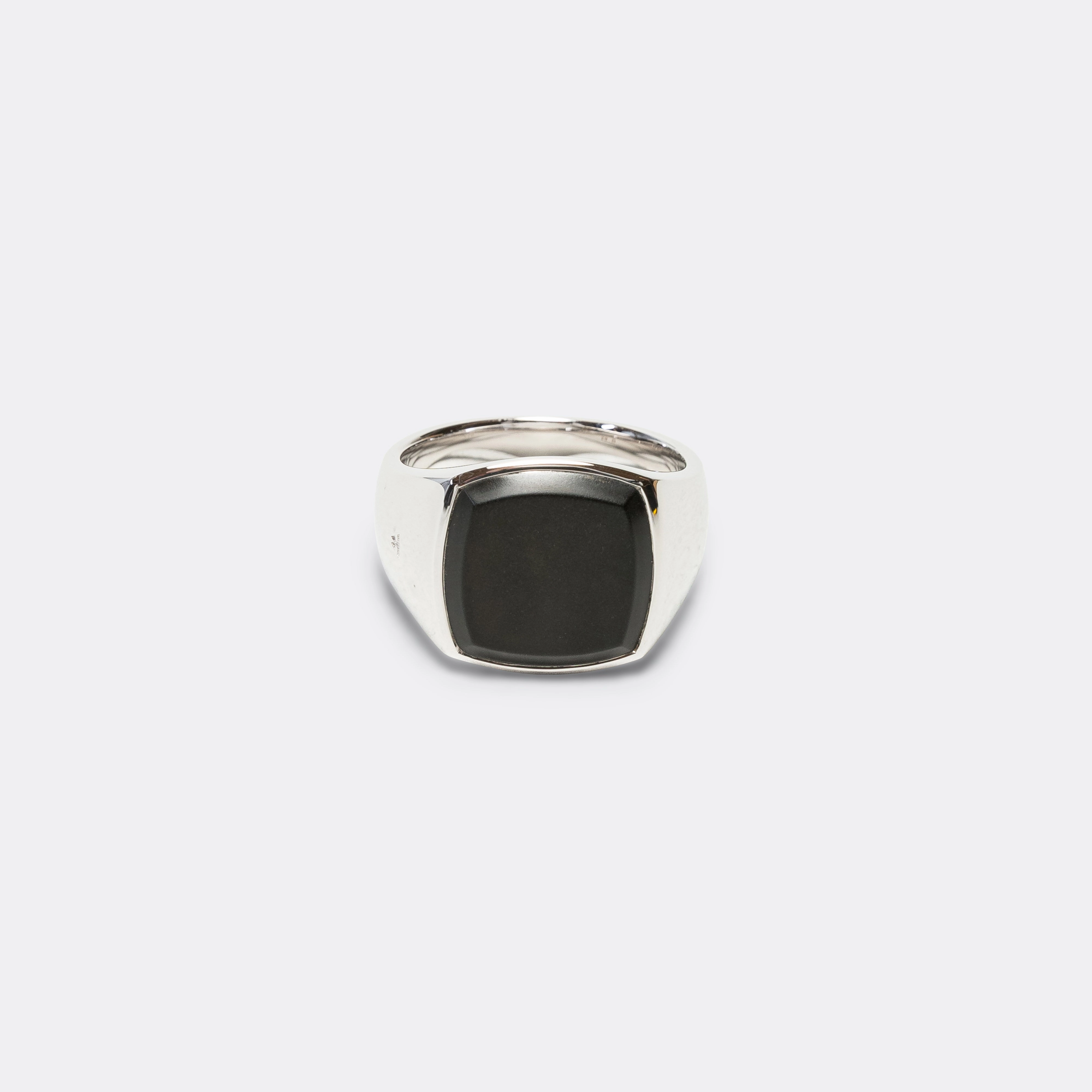 Cushion Ring - Black Onyx