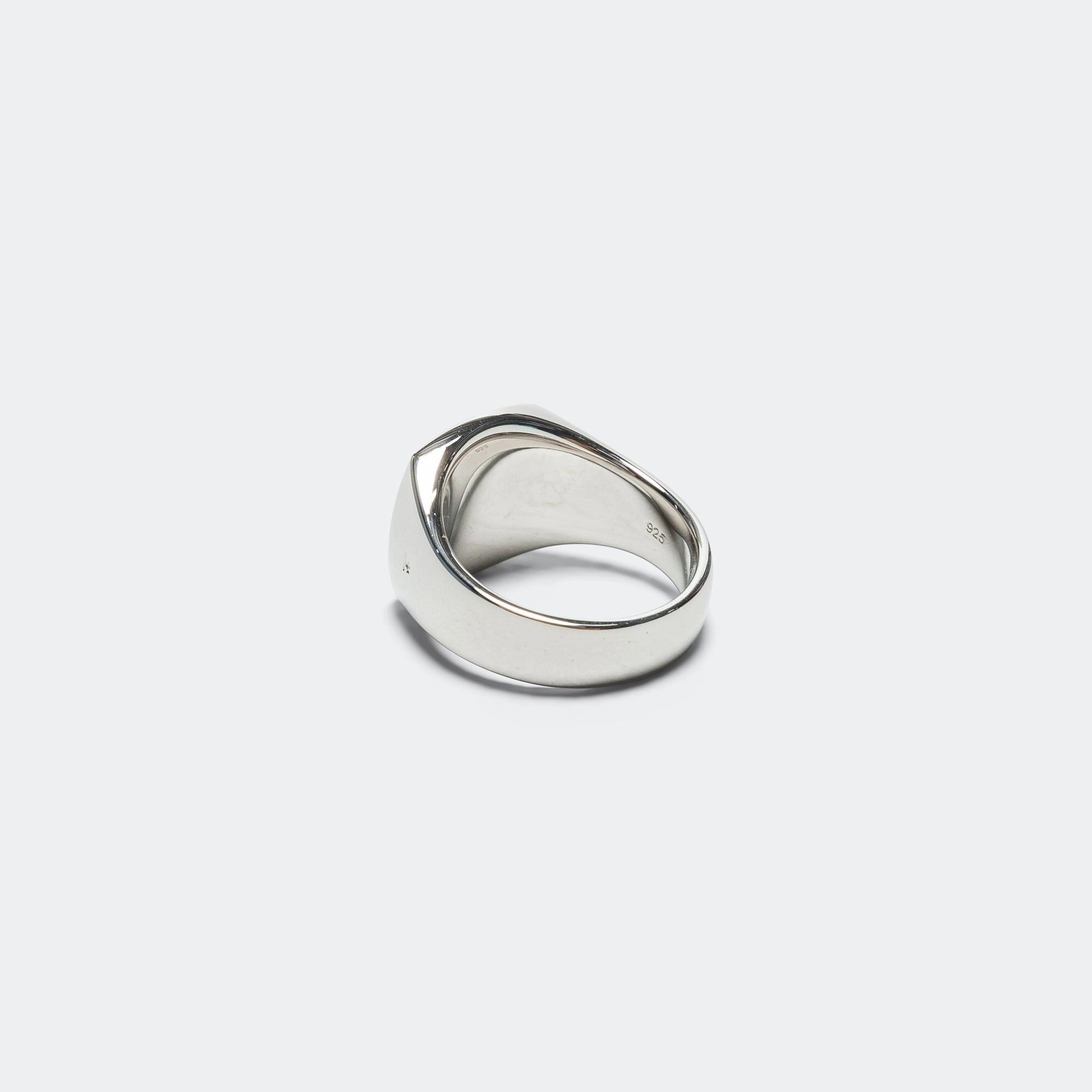 Cushion Ring - White Mother of Pearl/925 Silver