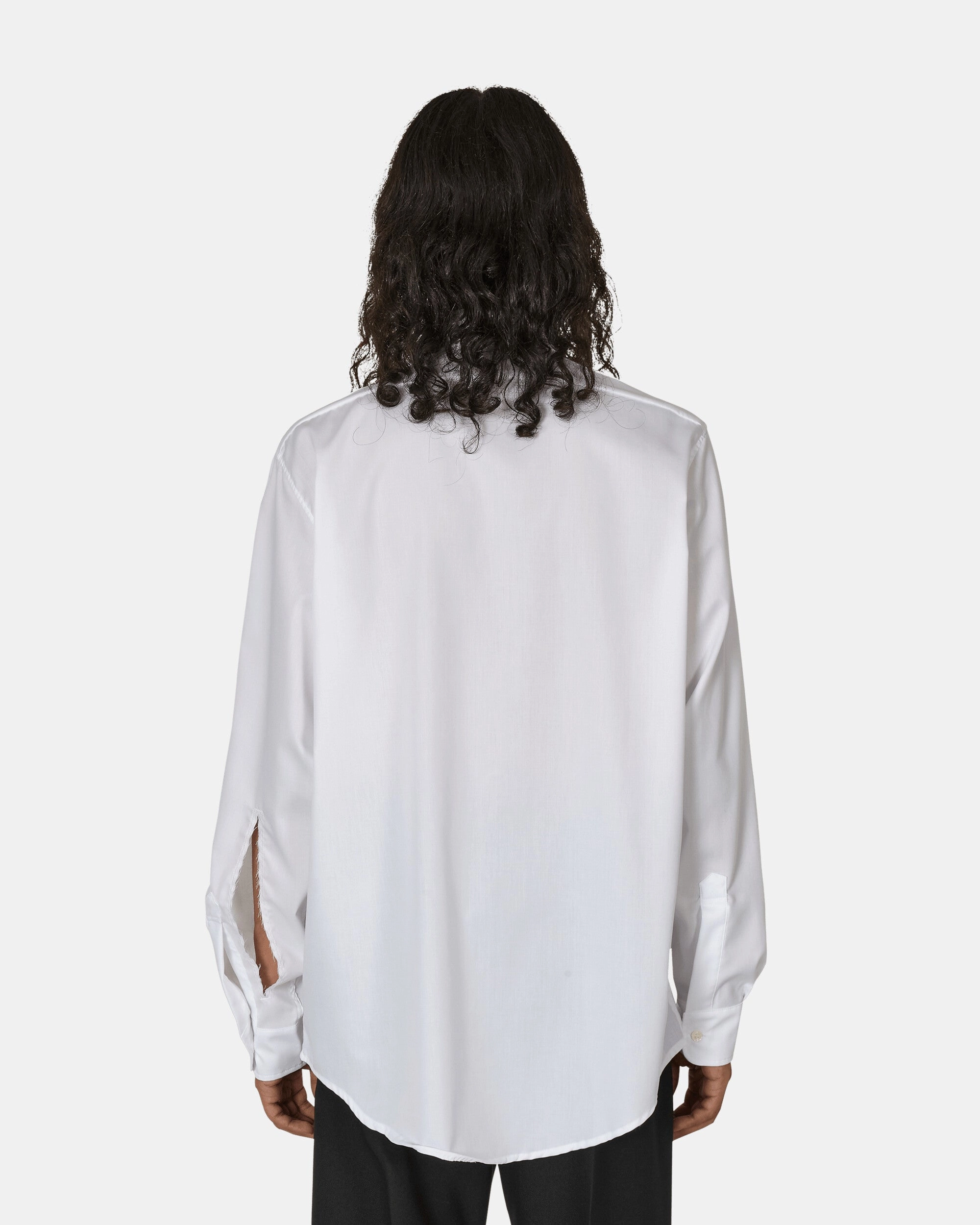 Cut-Out Longsleeve Shirt White