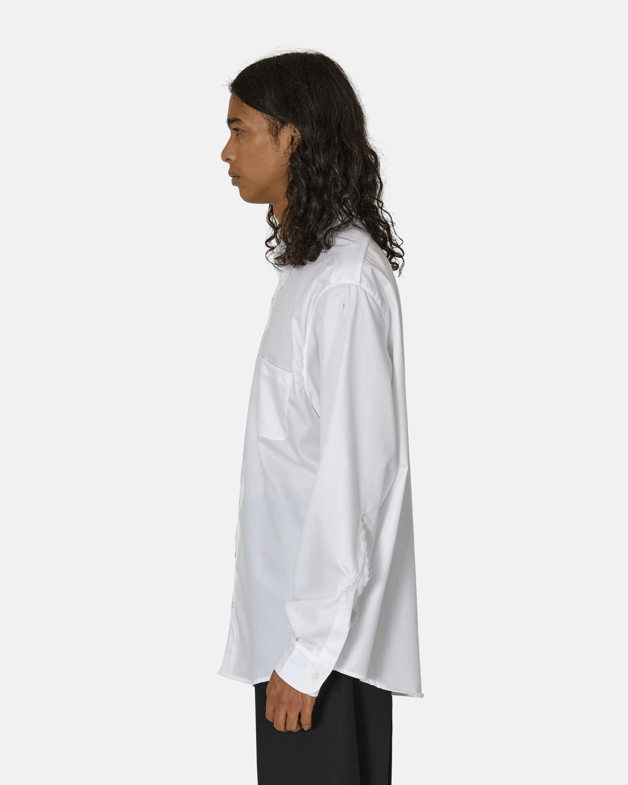Cut-Out Longsleeve Shirt White