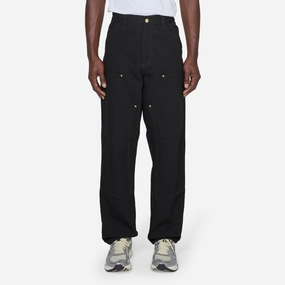 Double Knee Pant Black Rinsed