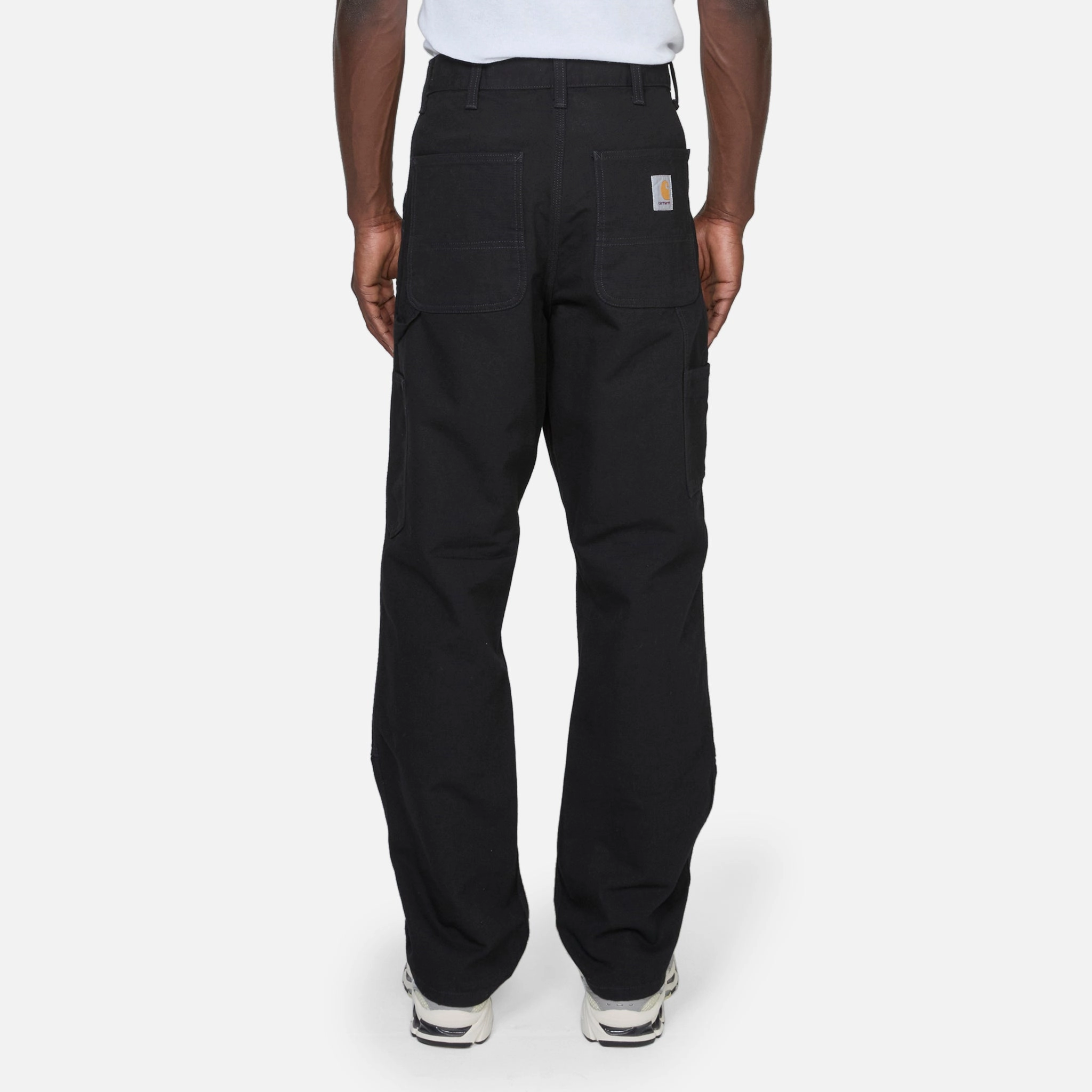 Double Knee Pant Black Rinsed