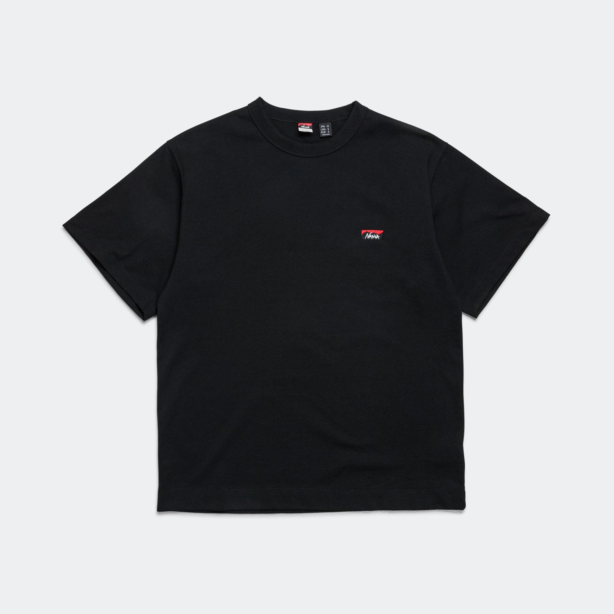 Eco Hybrid Box Logo Embroidery Tee - Black