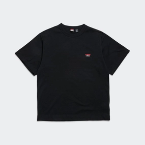 Eco Hybrid Box Logo Embroidery Tee - Black