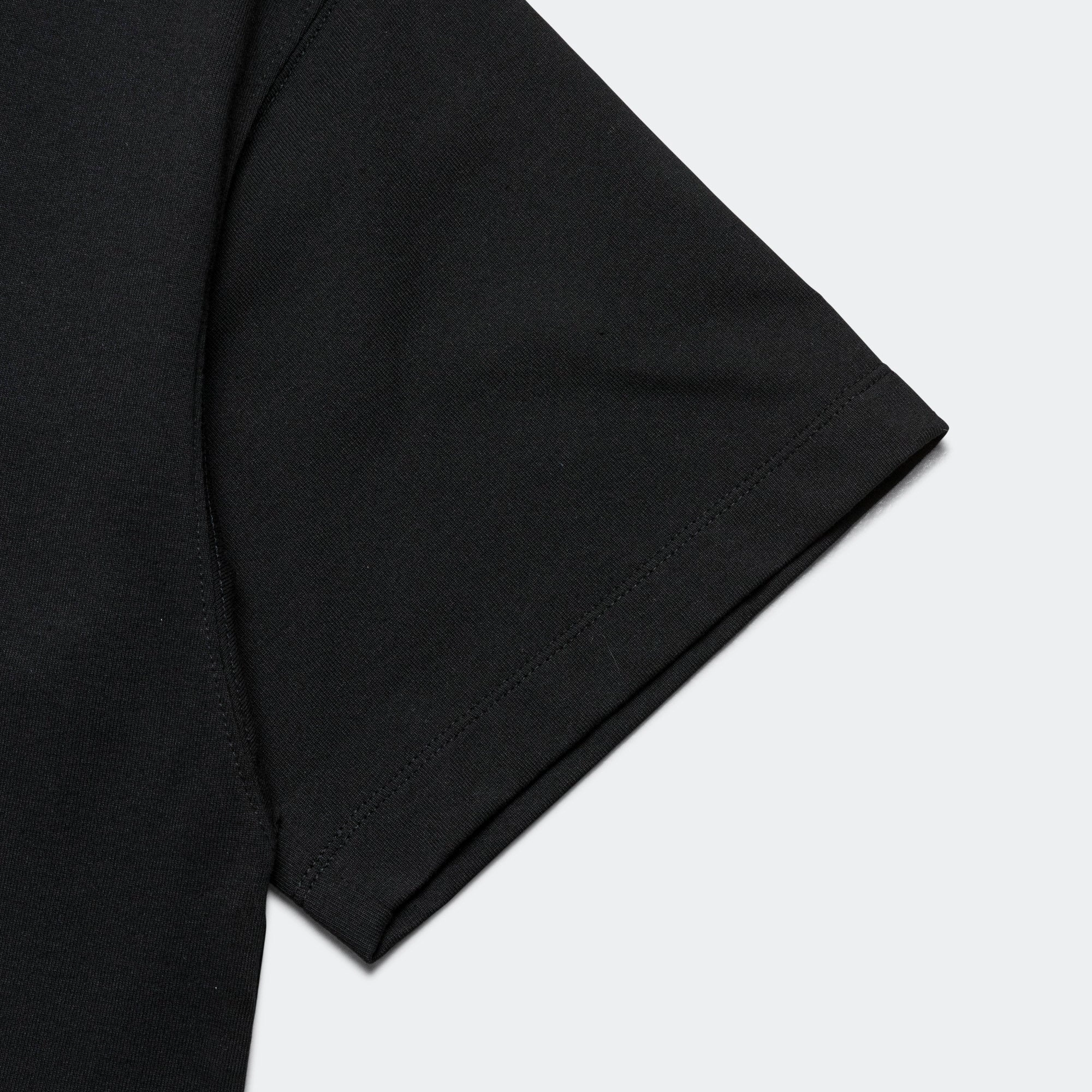 Eco Hybrid Box Logo Embroidery Tee - Black