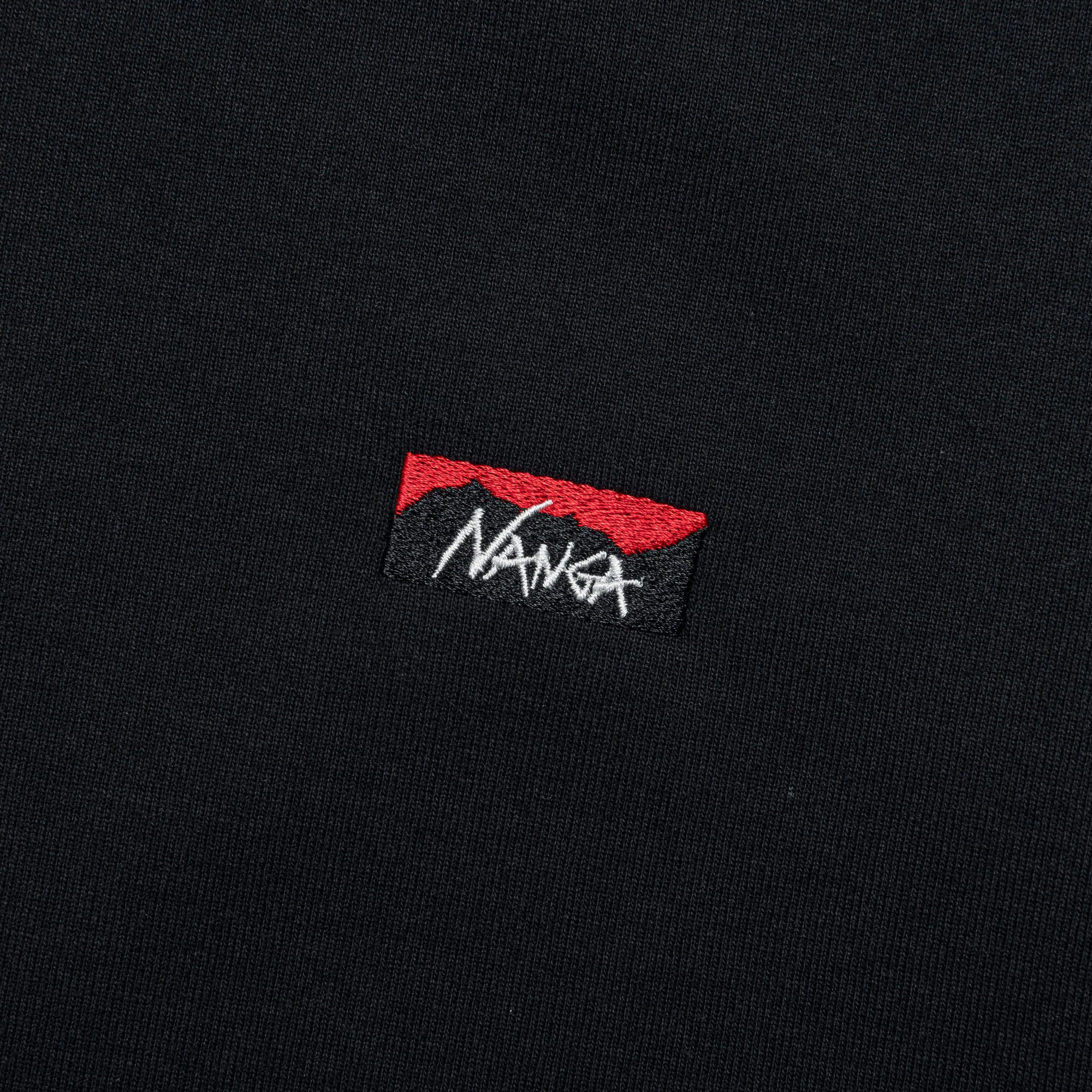 Eco Hybrid Box Logo Embroidery Tee - Black