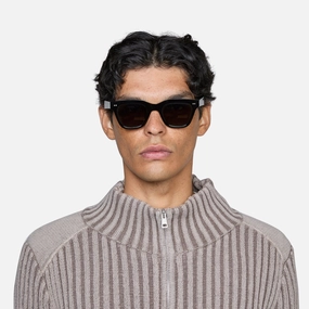 Ellis Black | Green Solid Lens