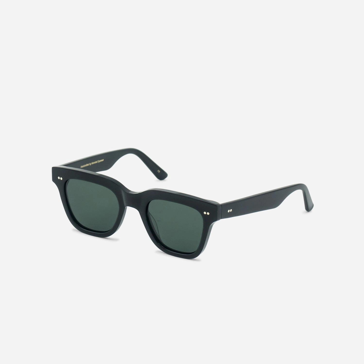 Ellis Black | Green Solid Lens