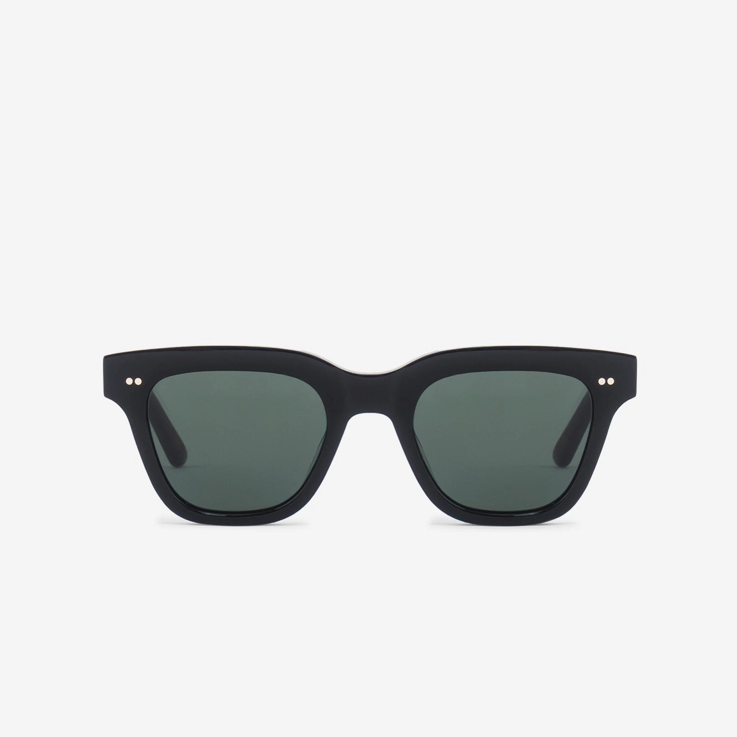 Ellis Black | Green Solid Lens