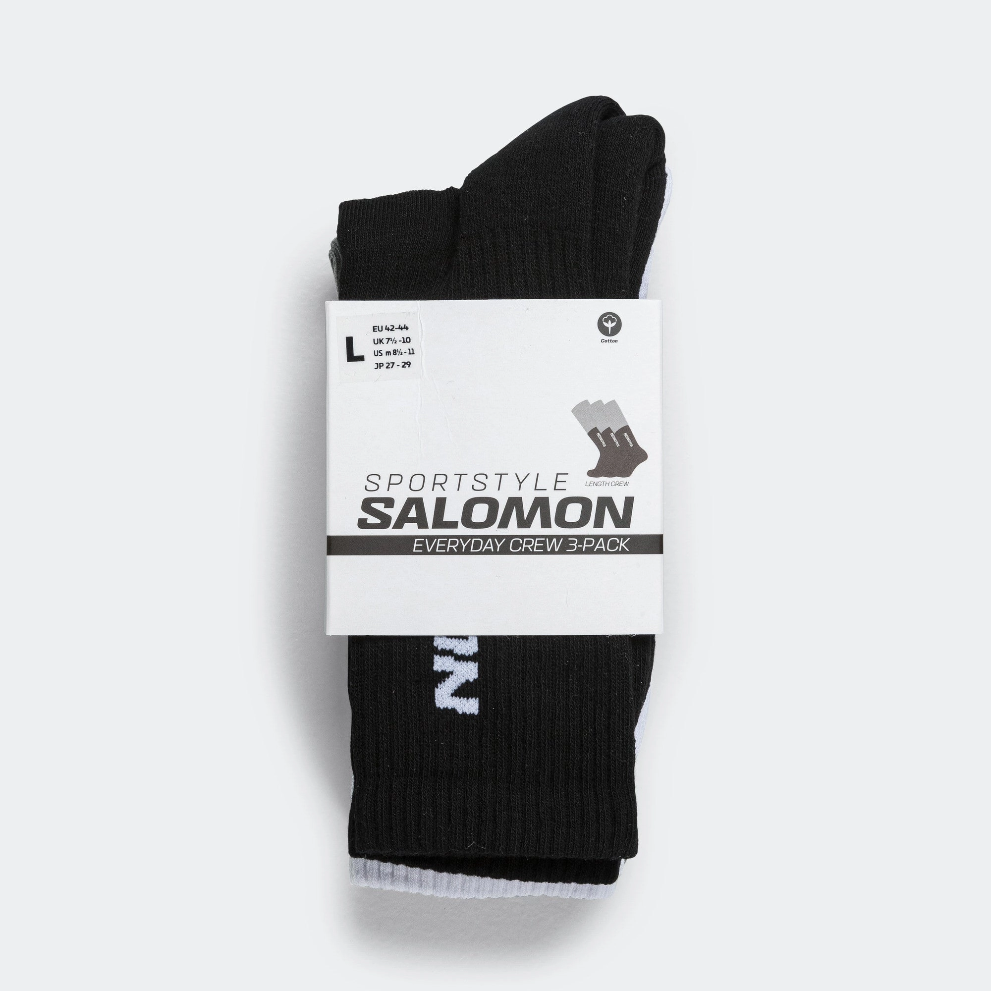 Everyday Crew 3-Pack - Black/White/Grey Melange