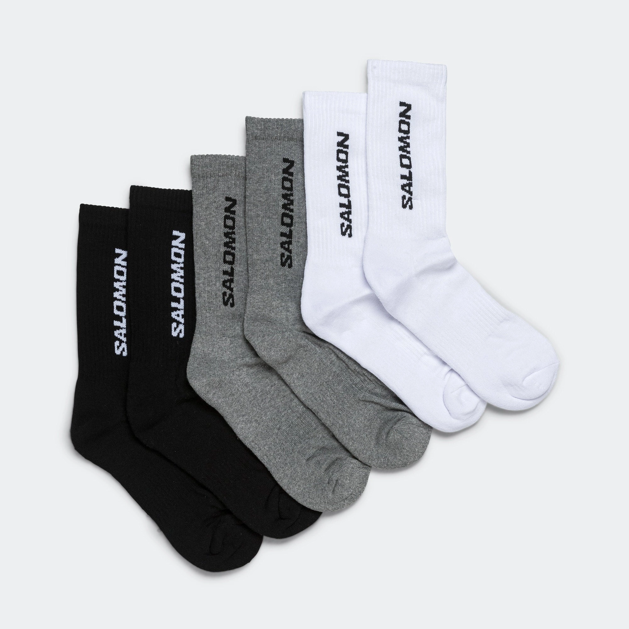 Everyday Crew 3-Pack - Black/White/Grey Melange