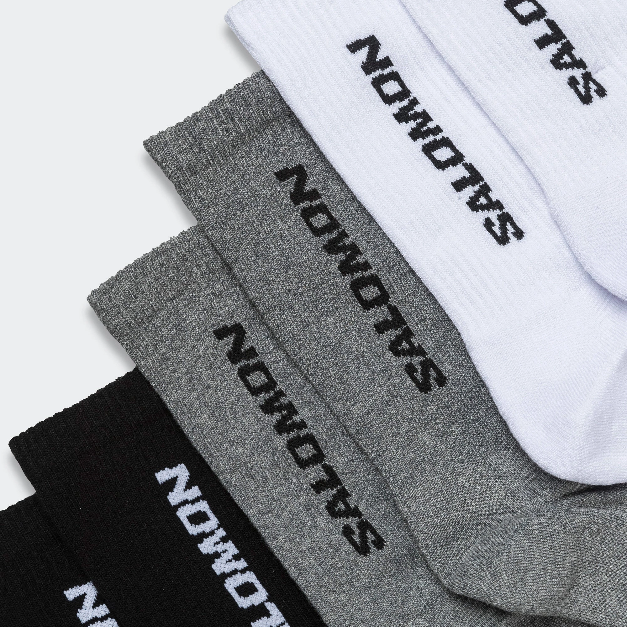 Everyday Crew 3-Pack - Black/White/Grey Melange