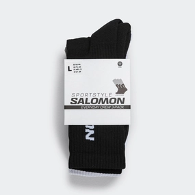 Everyday Crew 3-Pack - Black/White/Grey Melange