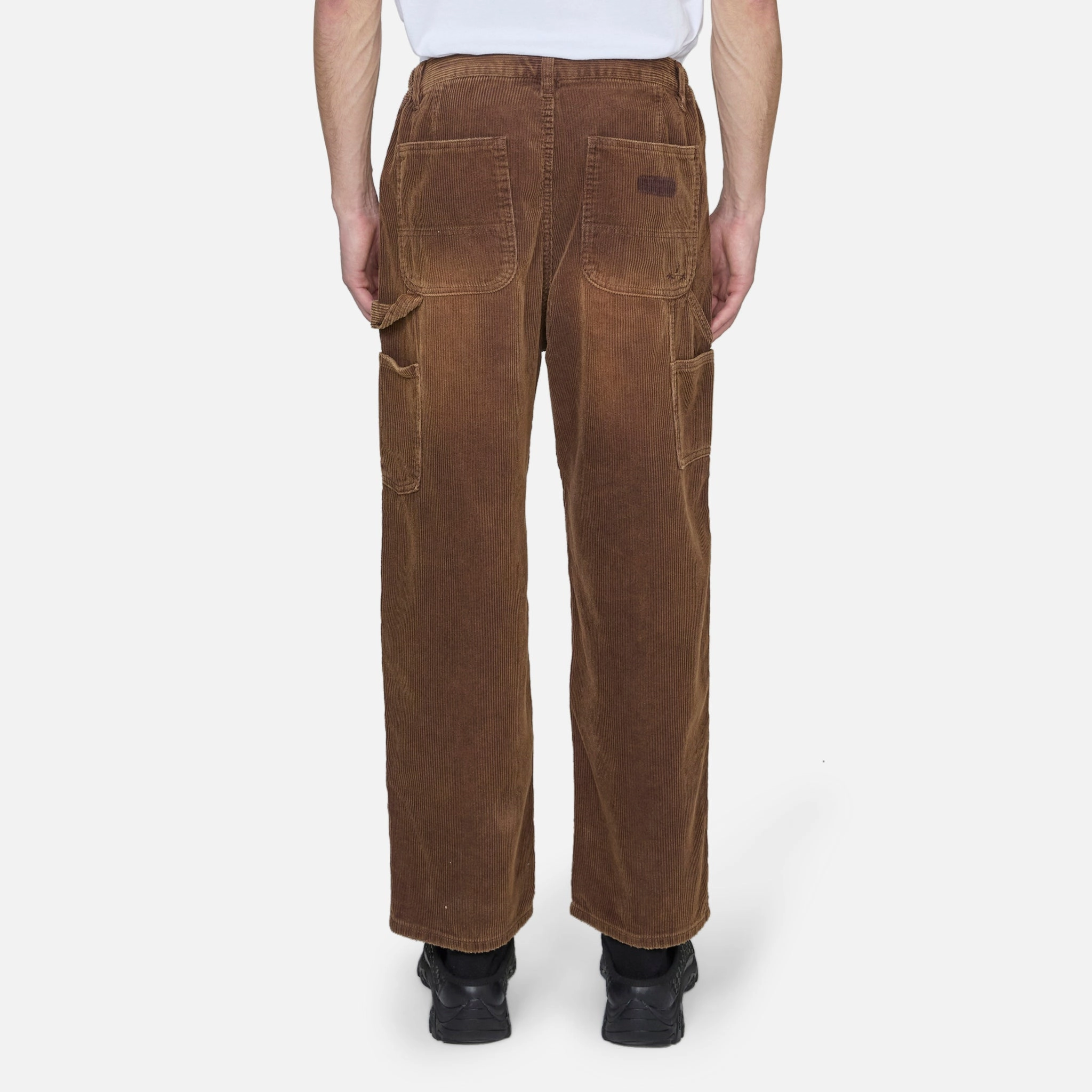Fade Washed Corduroy Pants Sand Brown