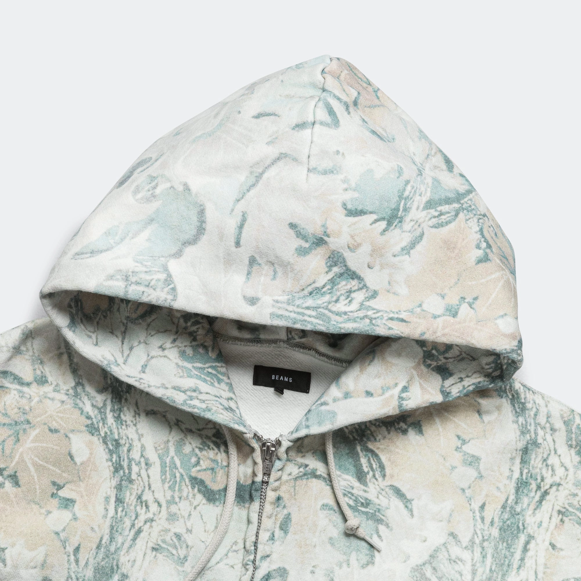 Faded Print Zip-Up Hoodie - Realtree