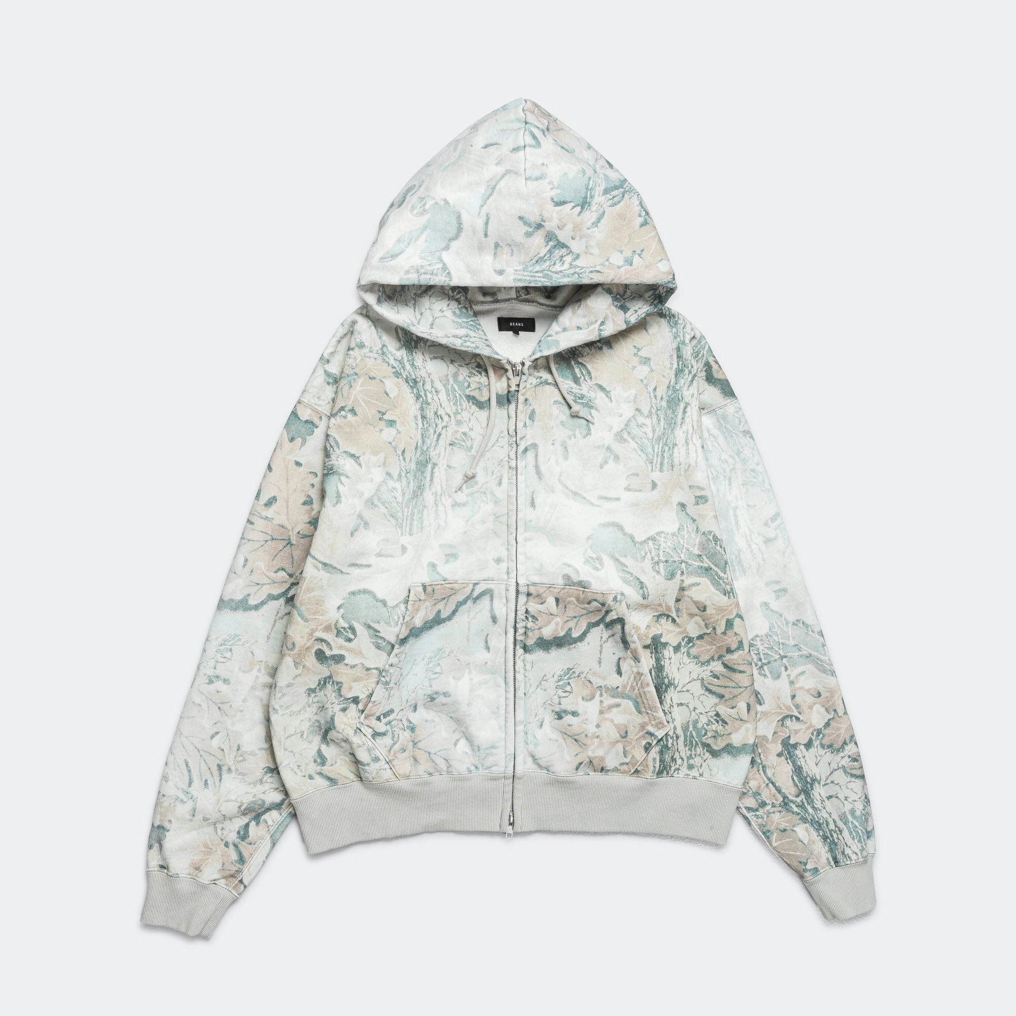 Faded Print Zip-Up Hoodie - Realtree