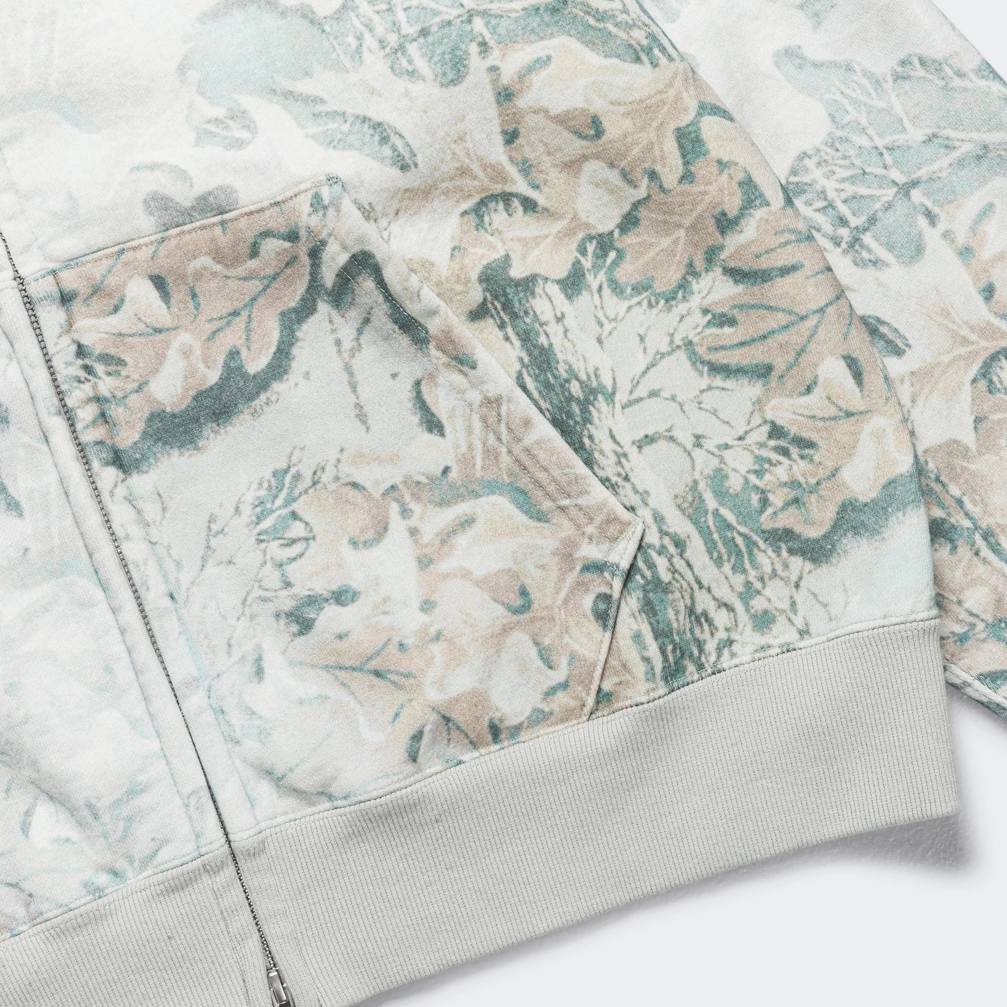 Faded Print Zip-Up Hoodie - Realtree