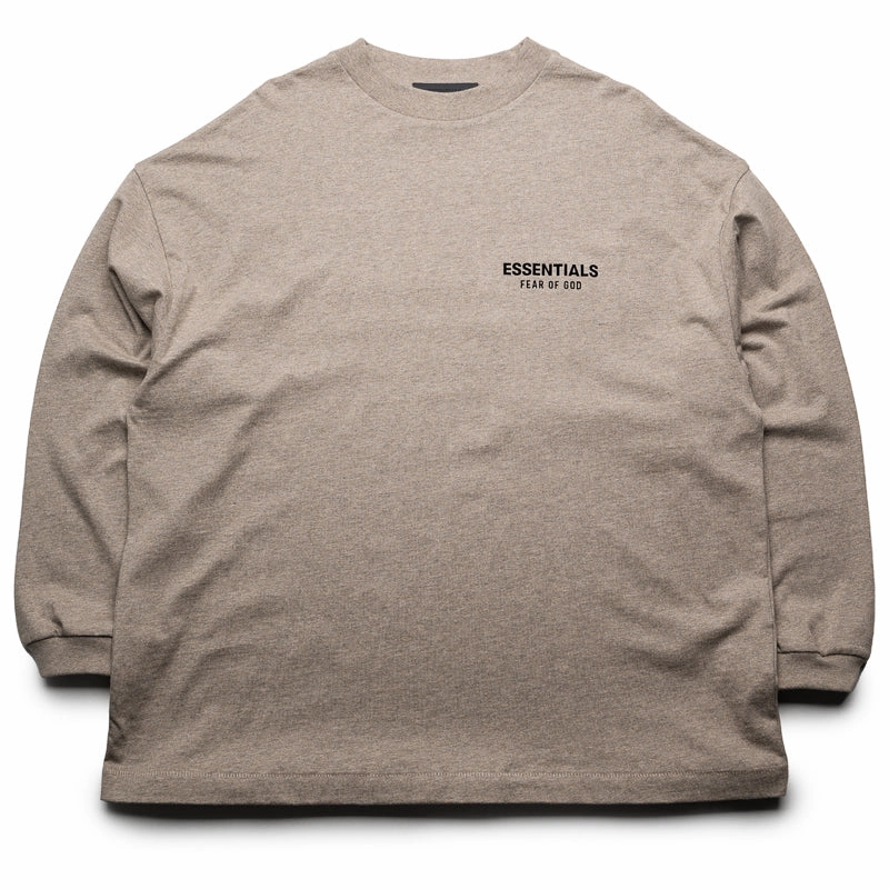 Fear Of God Essentials Jersey L/S Tee - Heather Gray