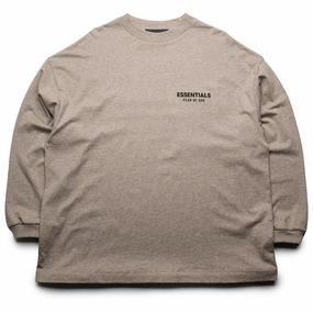 Fear Of God Essentials Jersey L/S Tee - Heather Gray