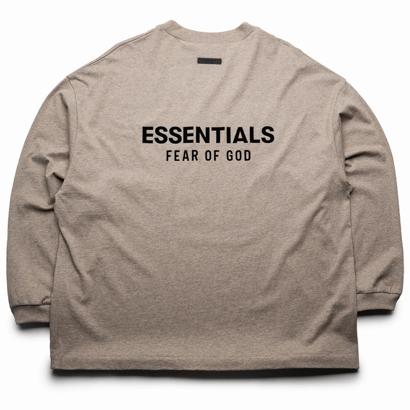 Fear Of God Essentials Jersey L/S Tee - Heather Gray