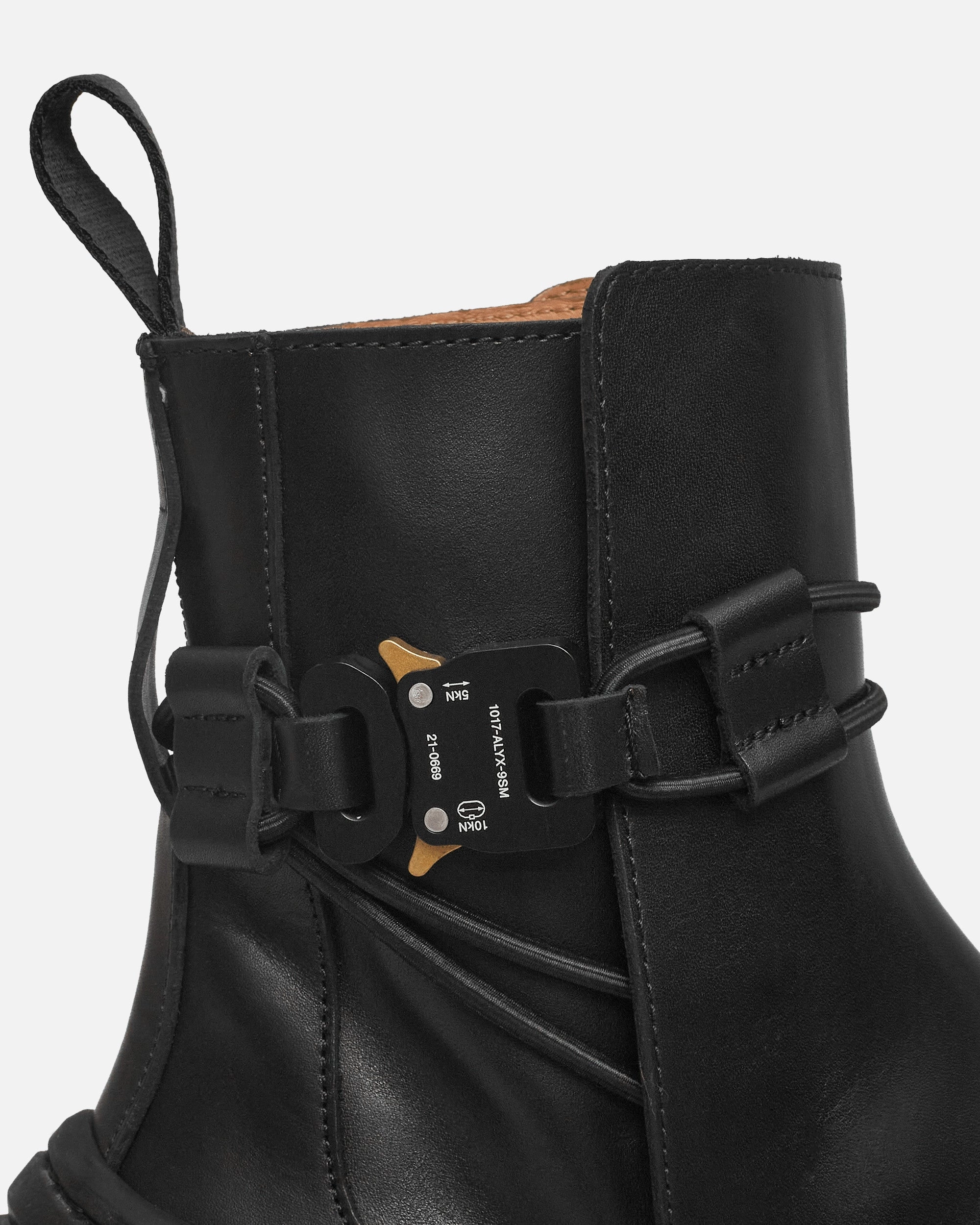 Fixed Sole Buckle Boots Black