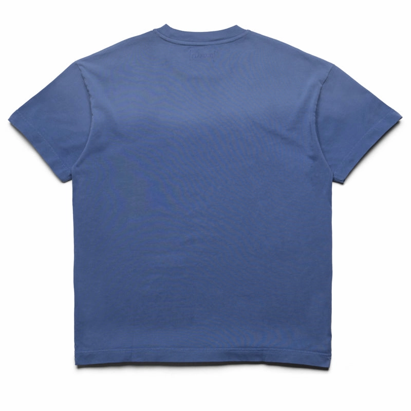 Flaneur Washed Puffed Logo Tee - Purple