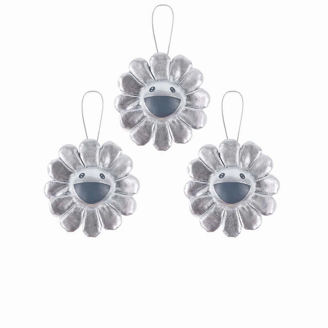 Flower Small Pin 3-Pack 'Silver'