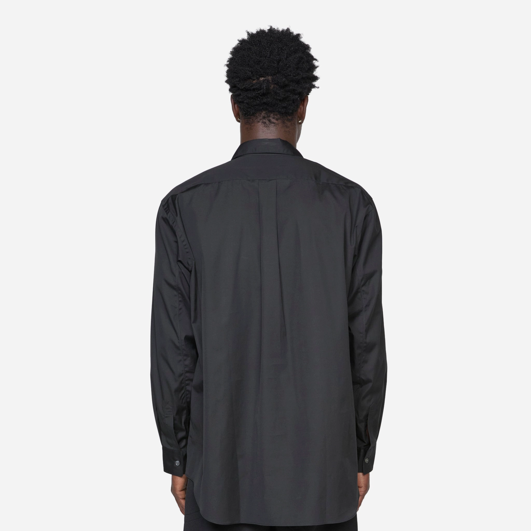 Forever Rounded Collar Shirt Black