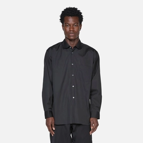 Forever Rounded Collar Shirt Black
