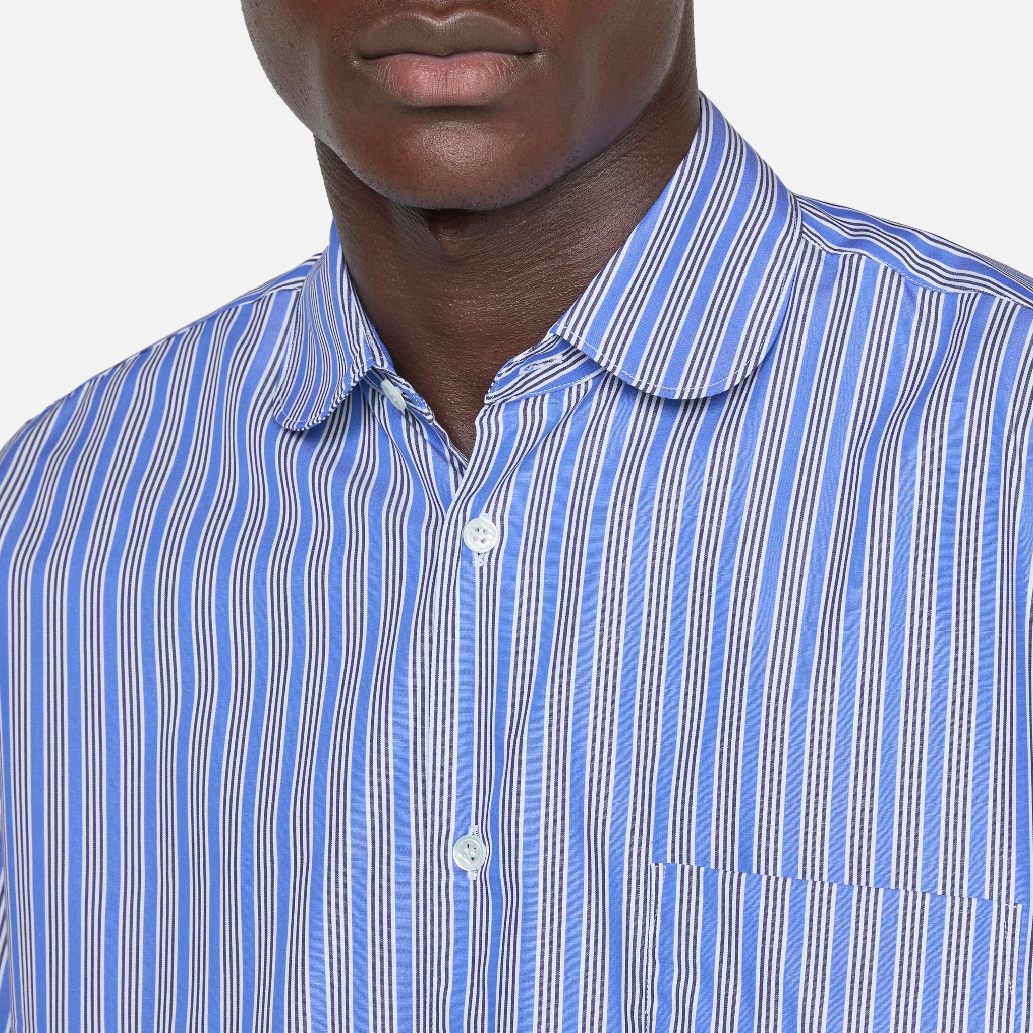 Forever Rounded Collar Shirt Stripe 2