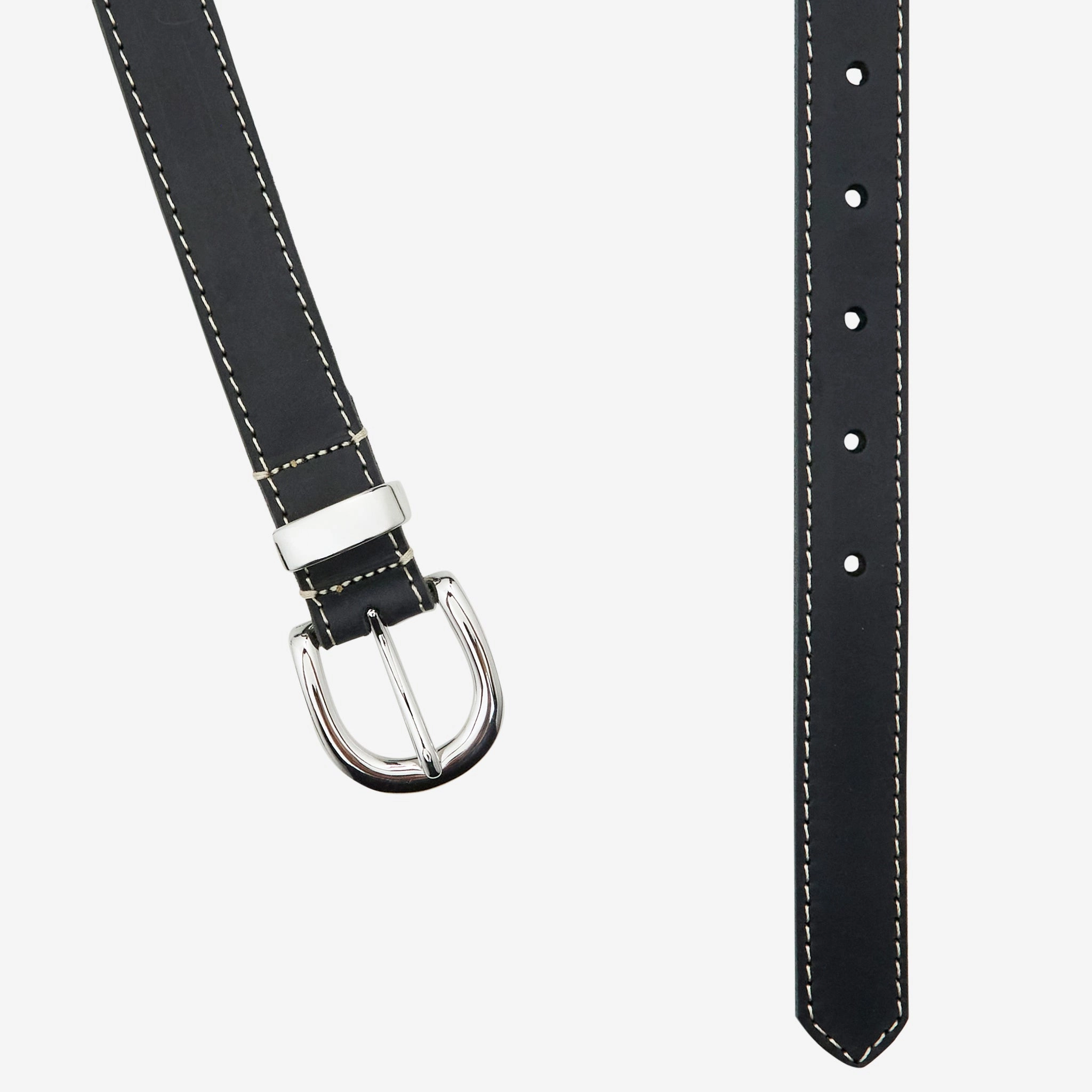 Forte Contrast 2.5cm Belt Black