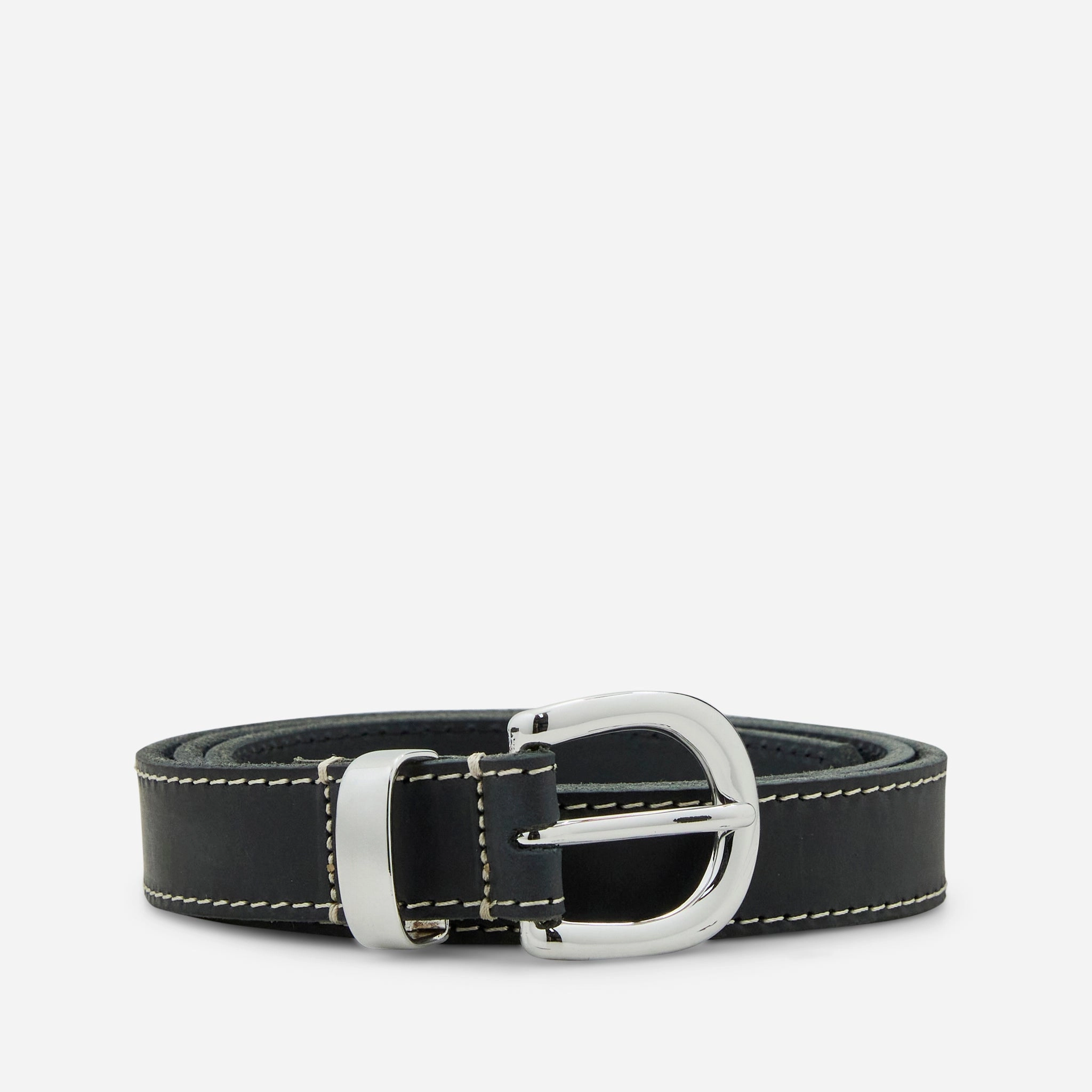Forte Contrast 2.5cm Belt Black
