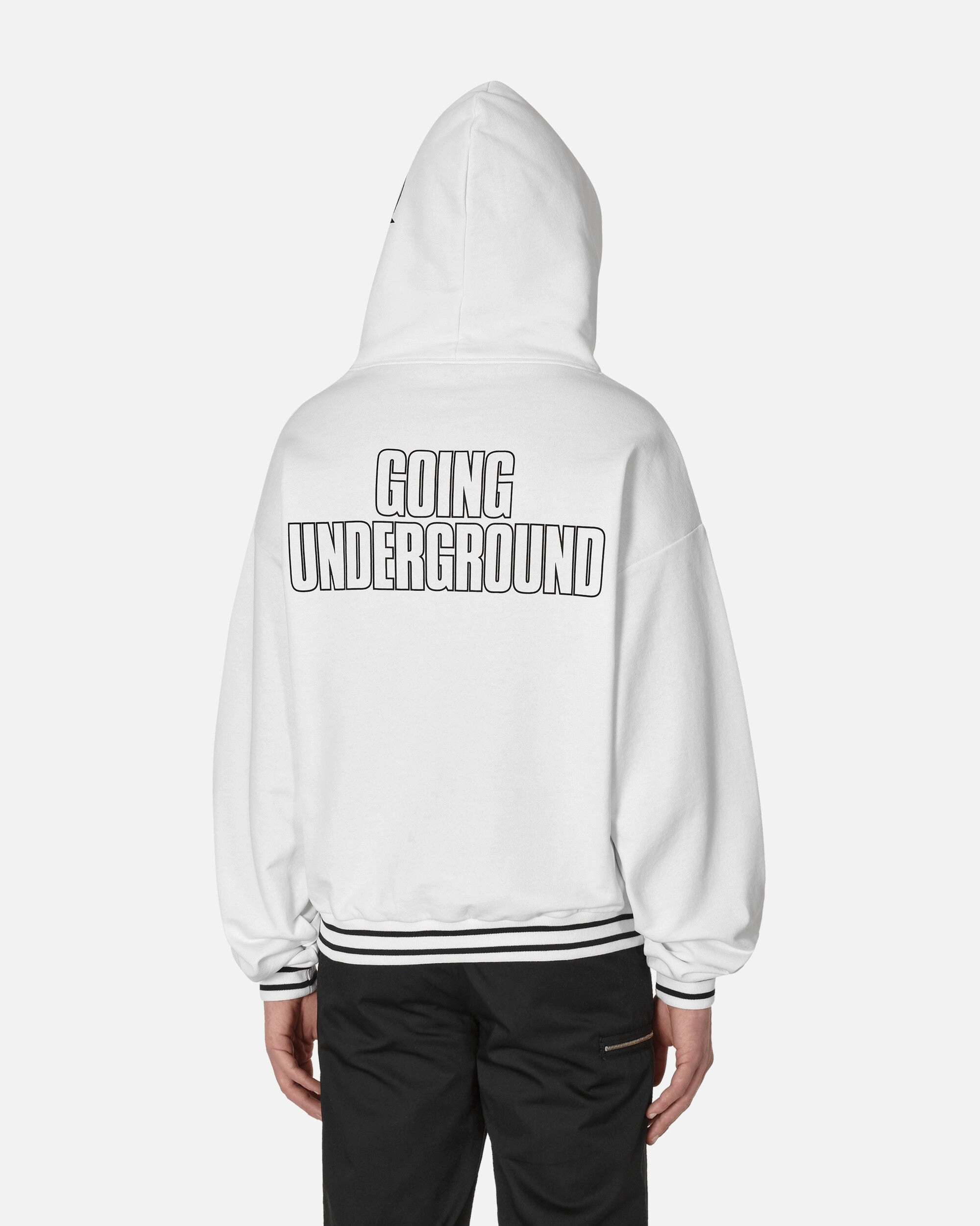 Gaznevada Graphic Hooded Sweatshirt White