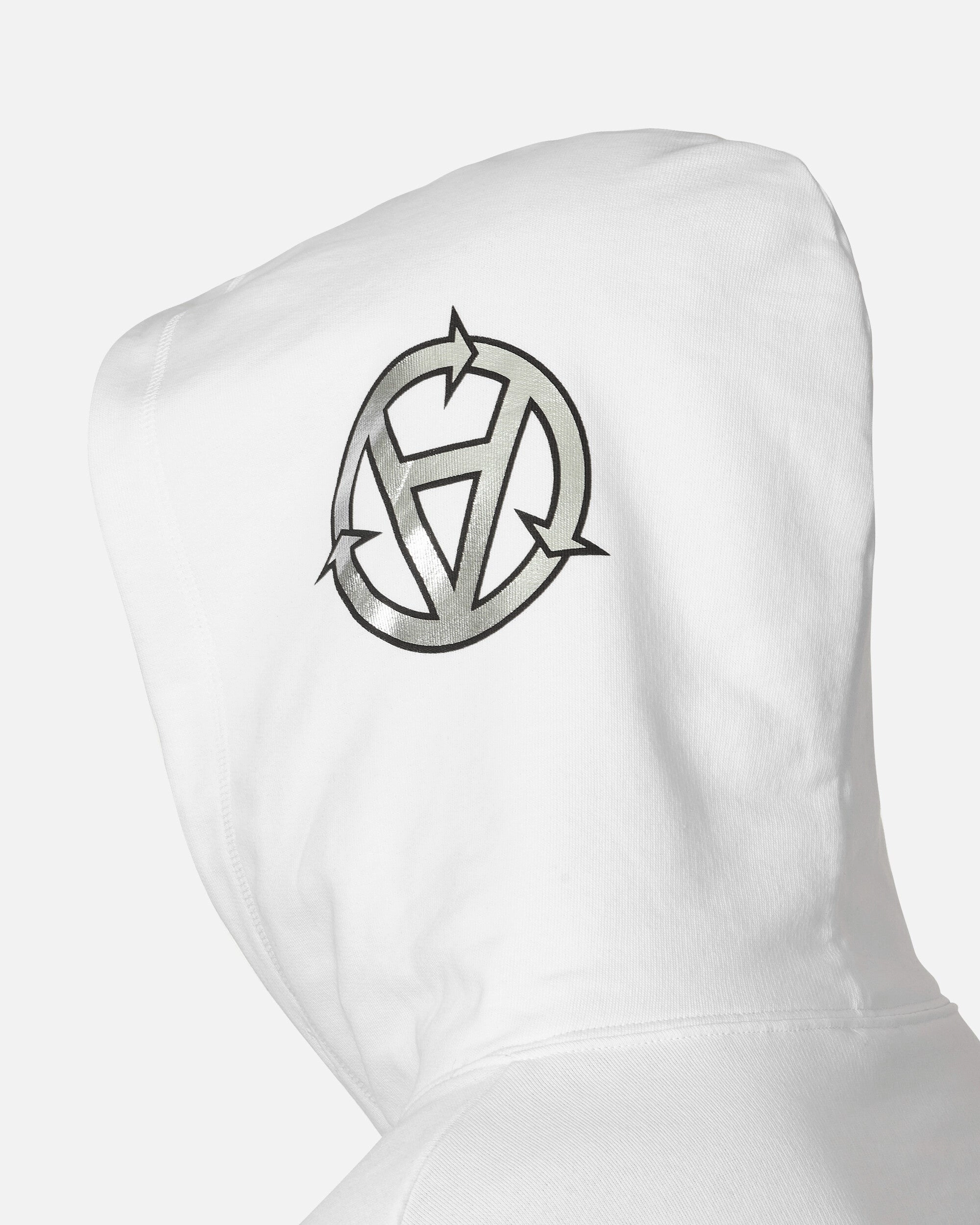 Gaznevada Graphic Hooded Sweatshirt White