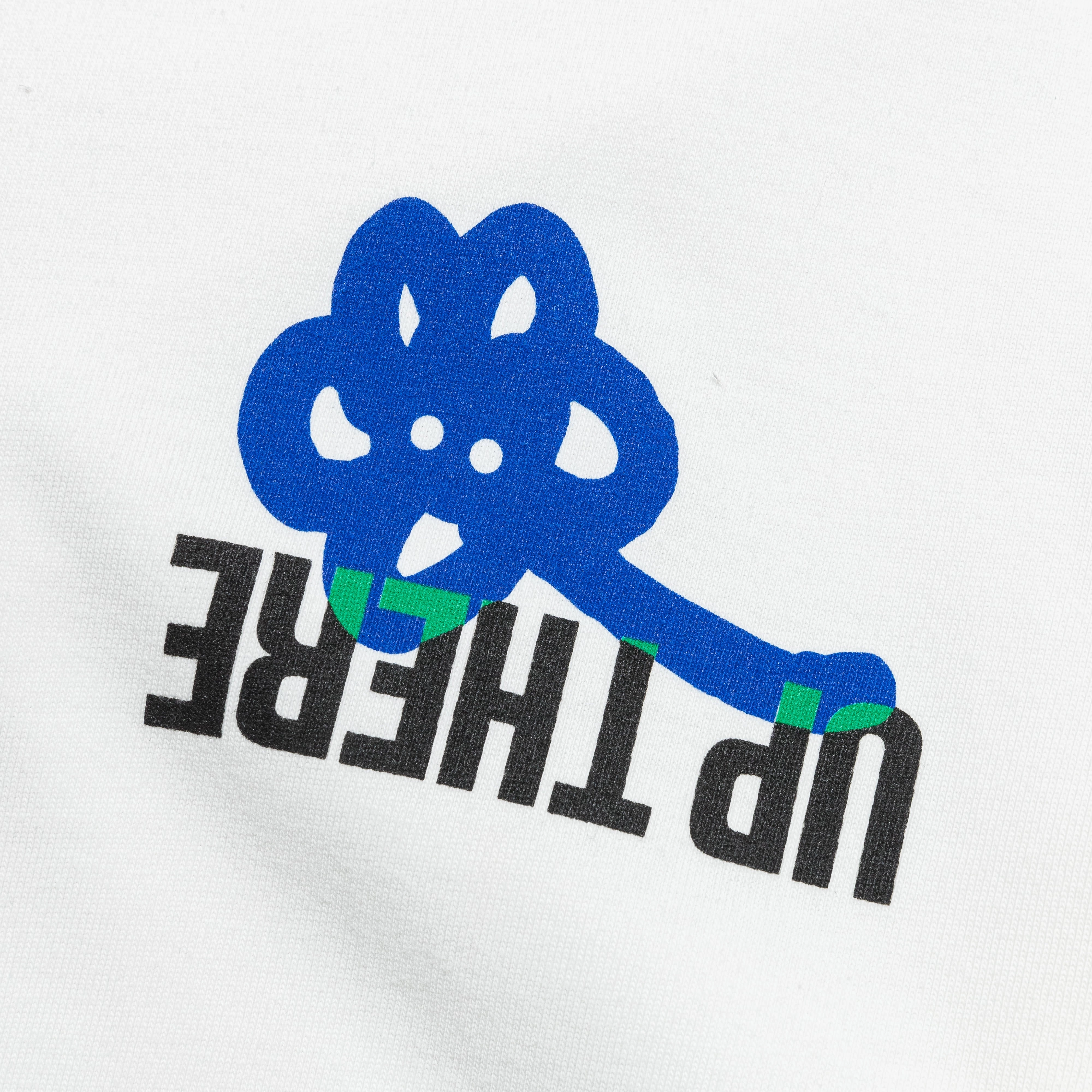 Ghosty Tee x UP THERE - White