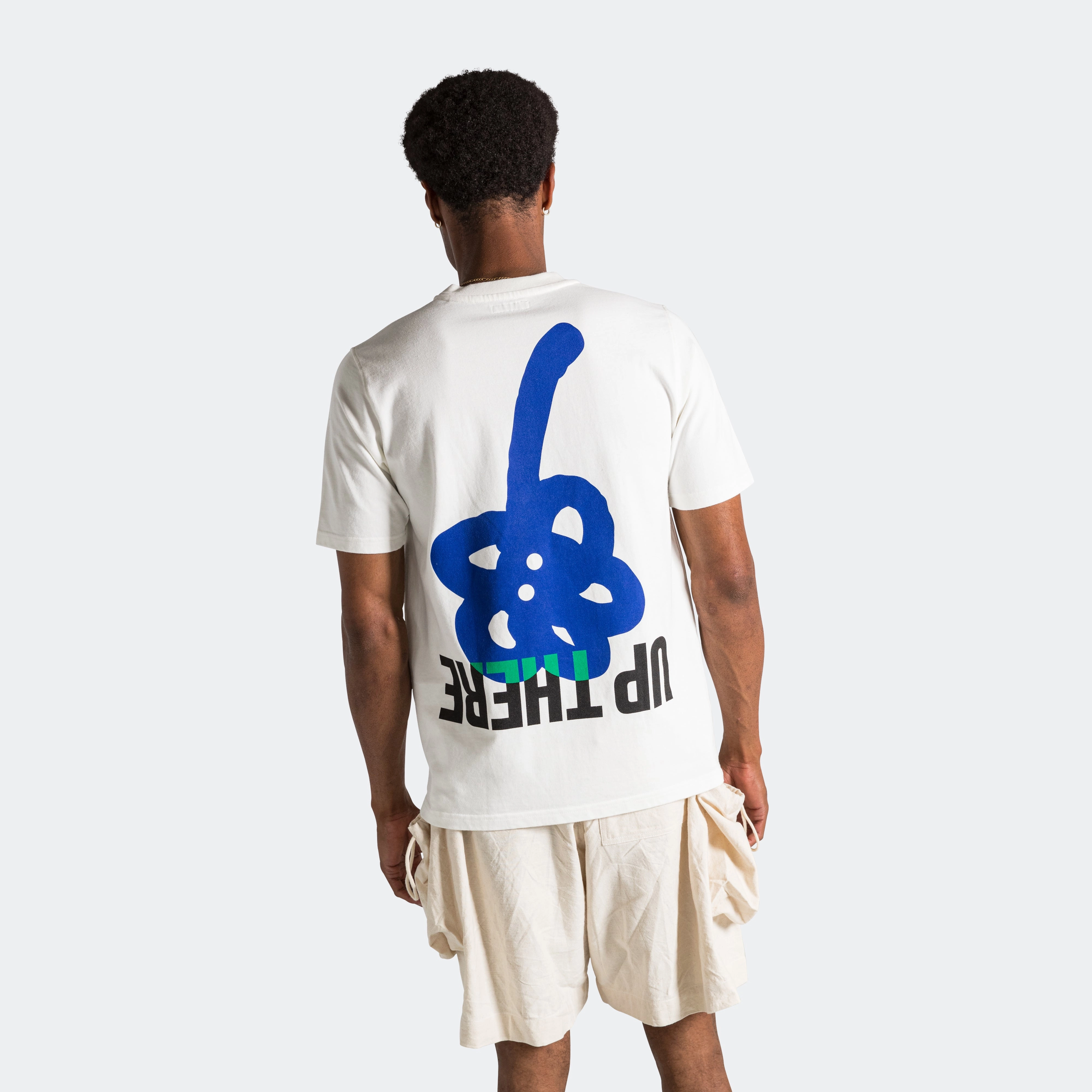 Ghosty Tee x UP THERE - White