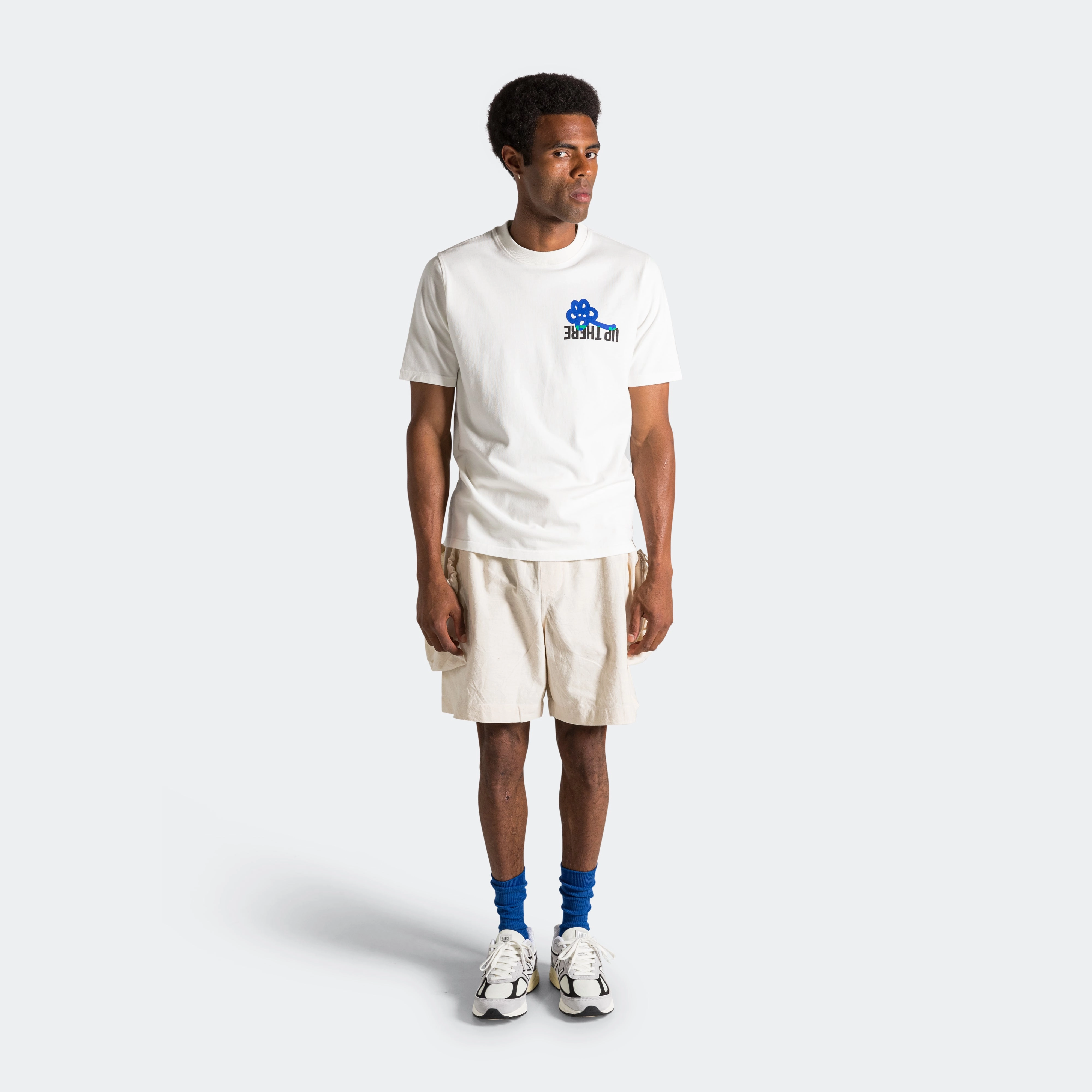 Ghosty Tee x UP THERE - White