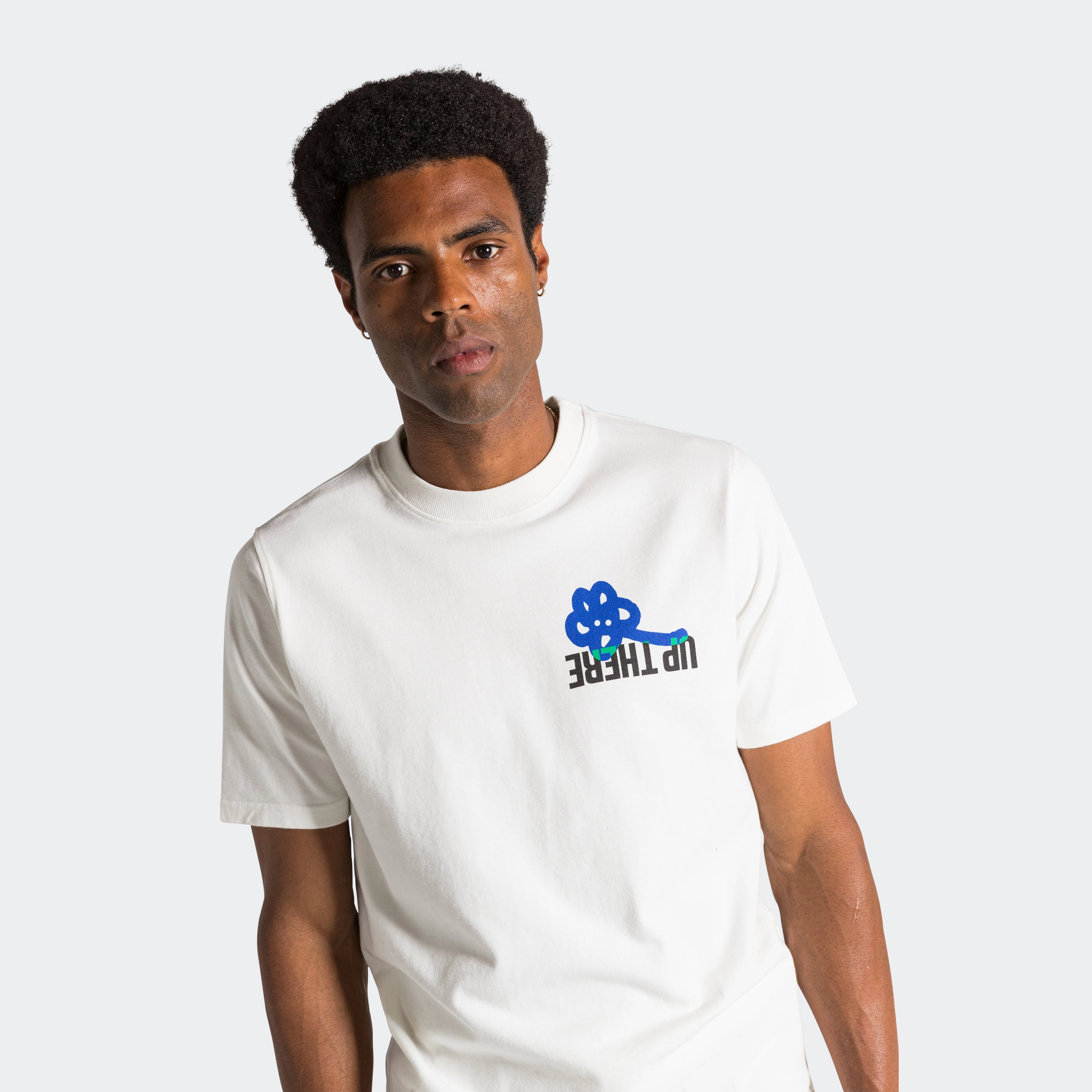 Ghosty Tee x UP THERE - White