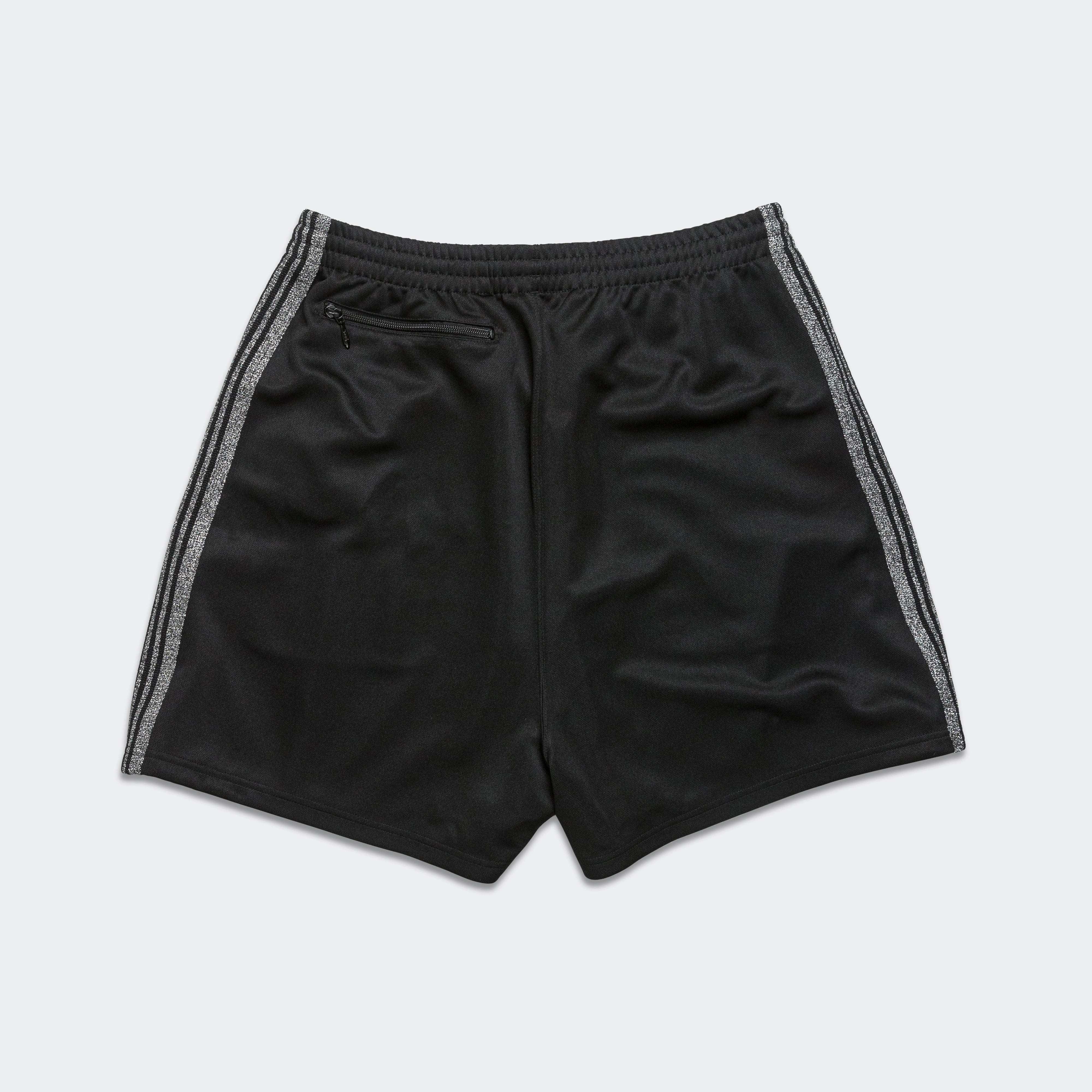 H.D. Track Short x UP THERE - Black/Silver Poly Smooth