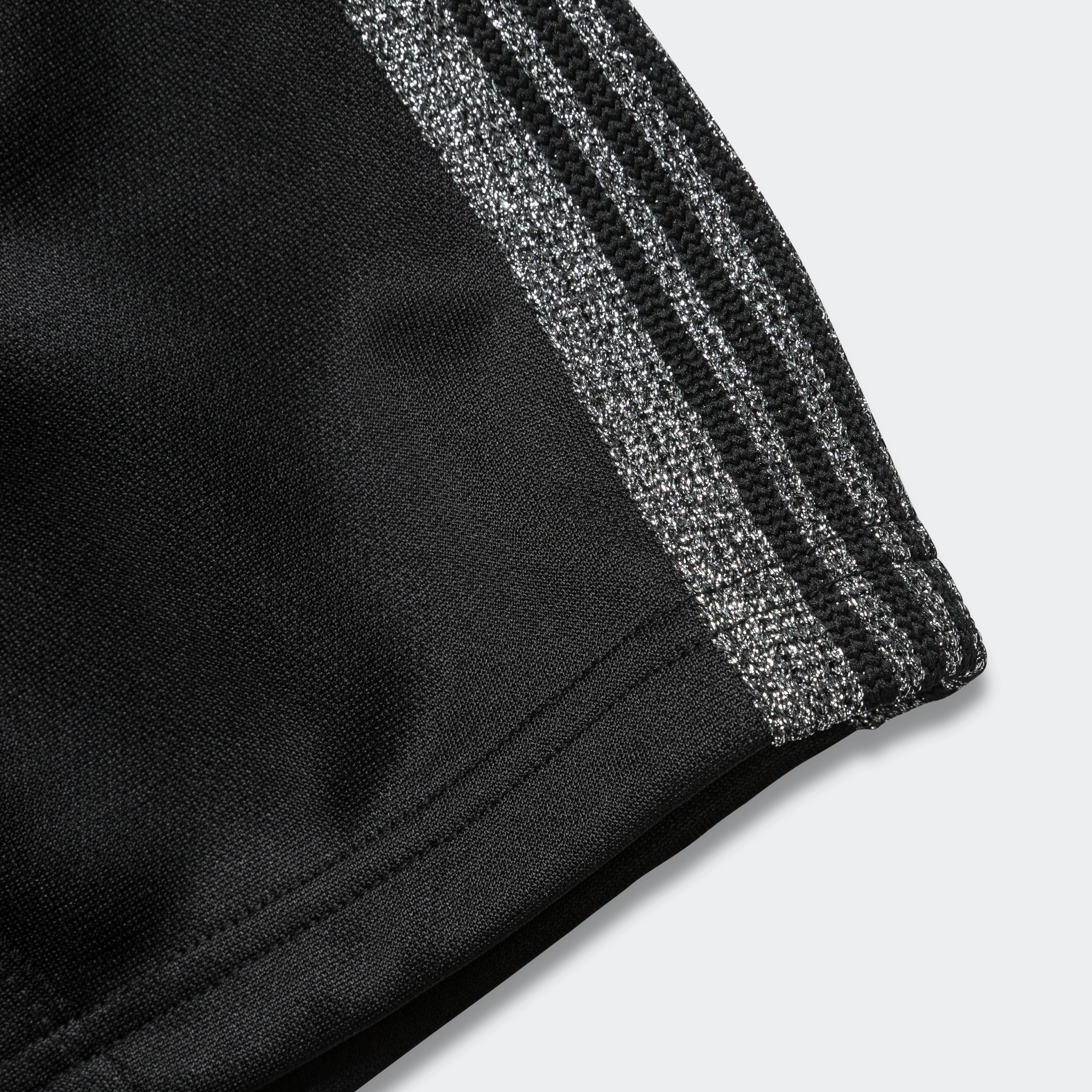 H.D. Track Short x UP THERE - Black/Silver Poly Smooth