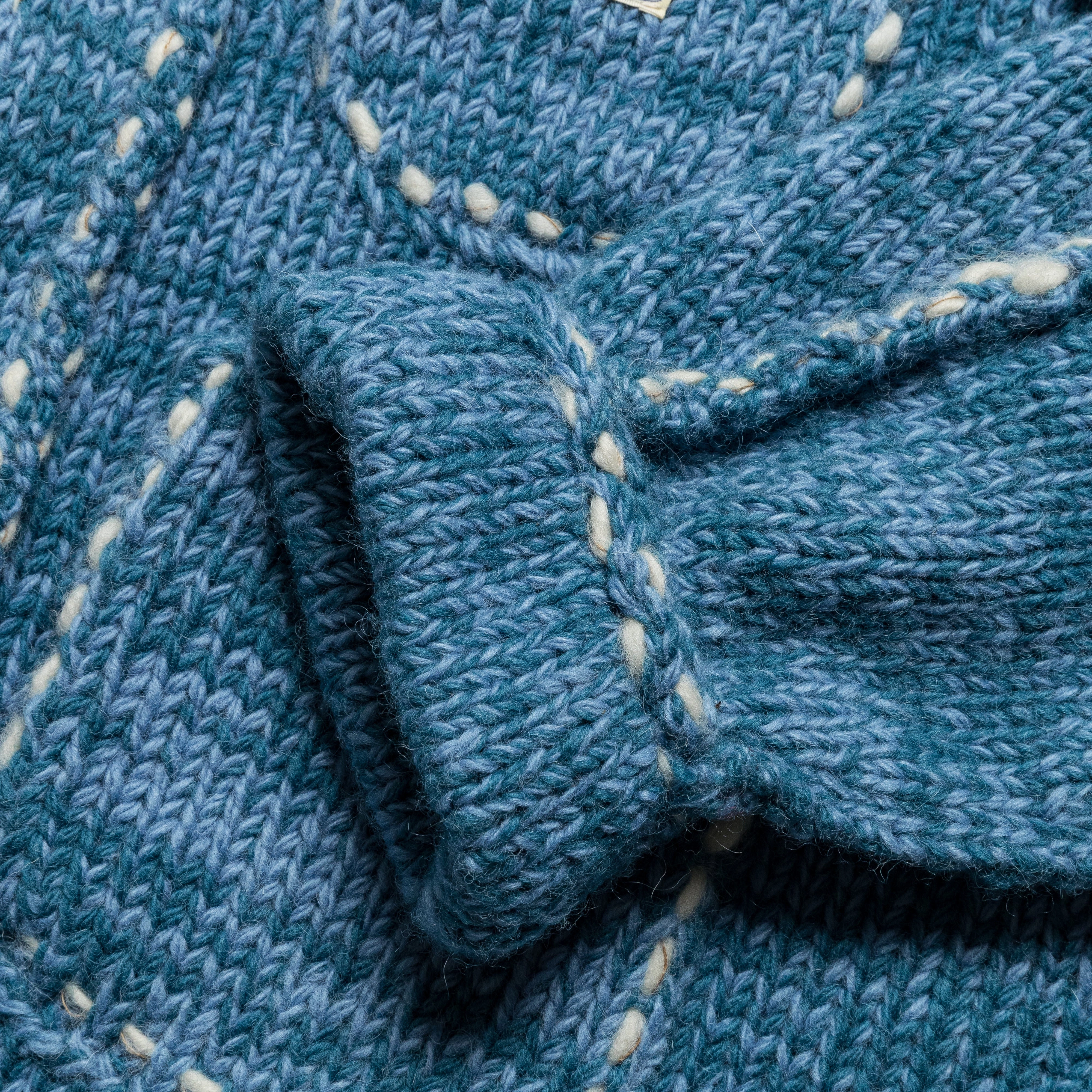 Hand Knit Cowichan RAILROAD JKT - Navy