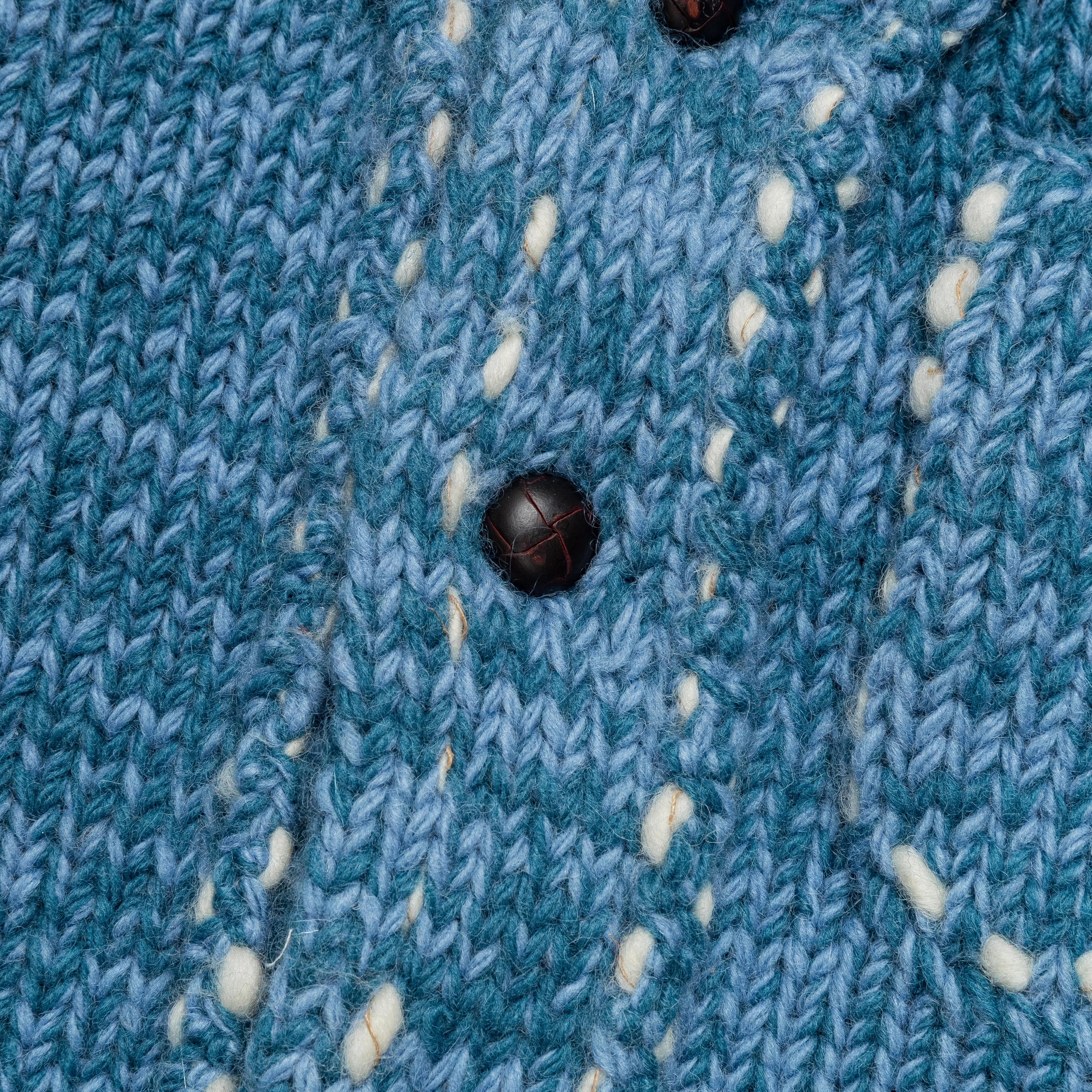 Hand Knit Cowichan RAILROAD JKT - Navy