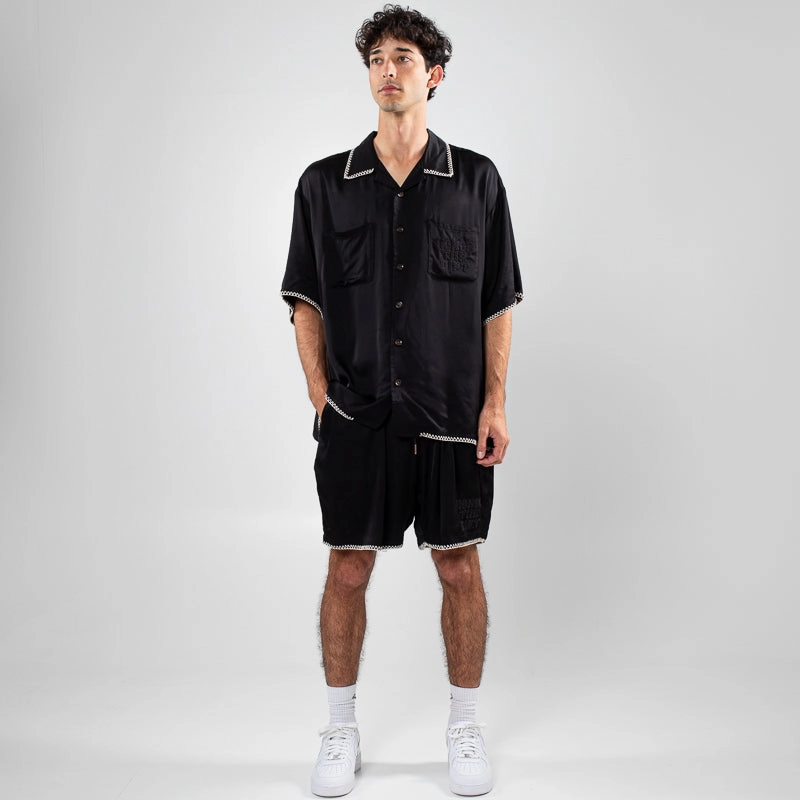 Honor The Gift Blanket Stitch Short - Black