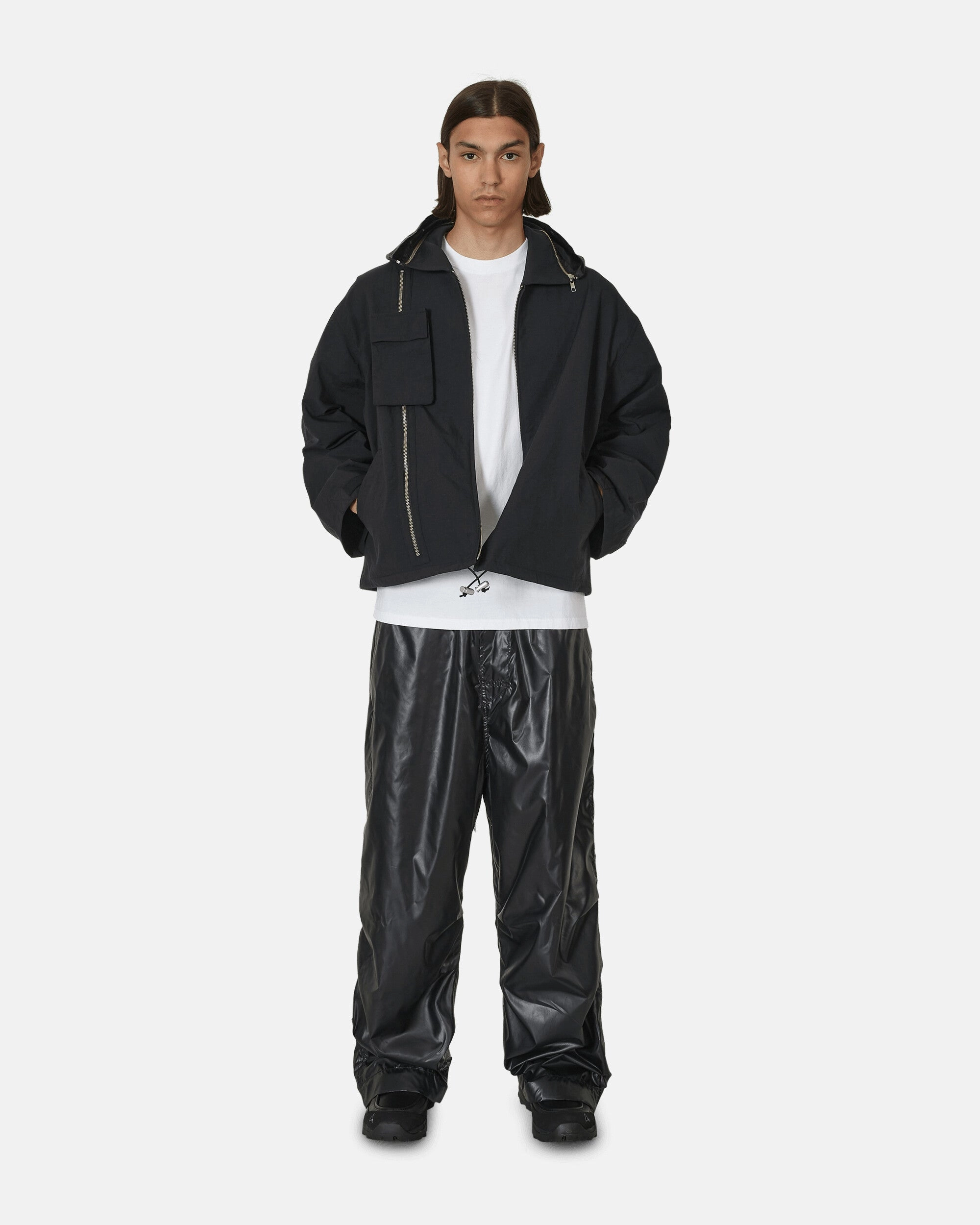 Hood Cut Moving Jacket Black