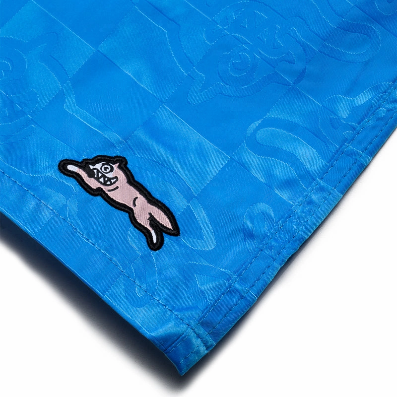 Ice Cream Running Check Shorts - French Blue