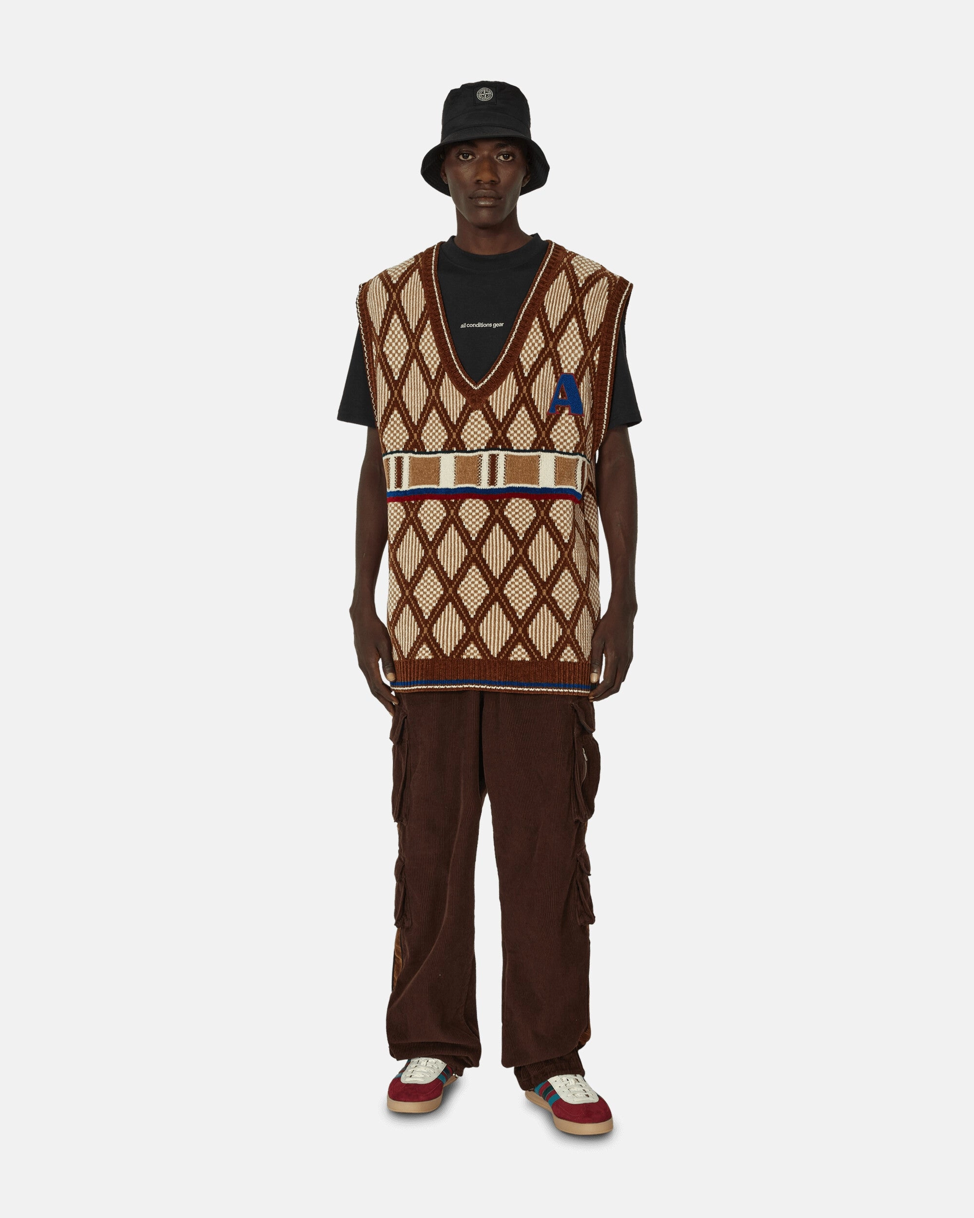 Iniquity Cargo Trousers Brown