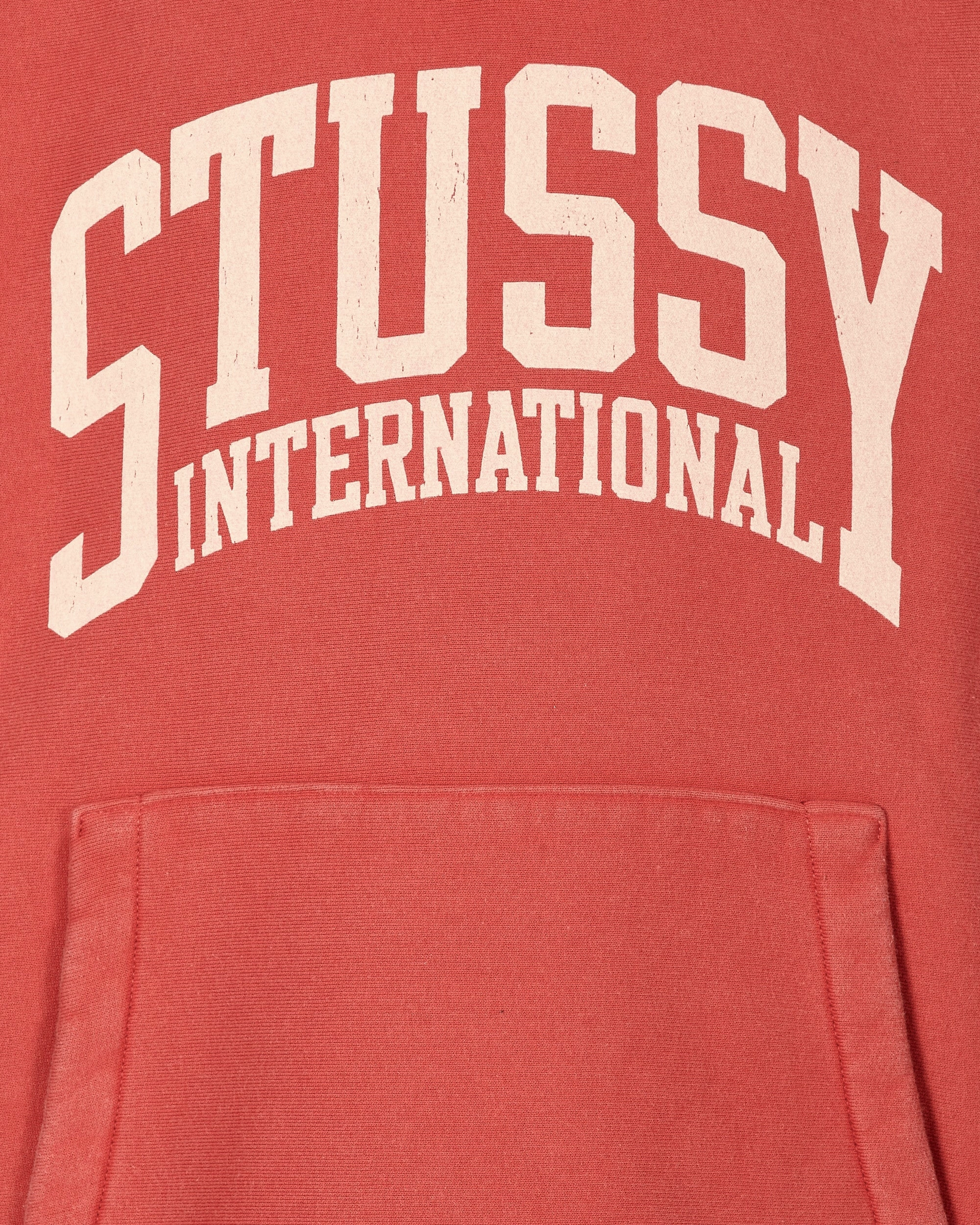 International Hooded Sweatshirt Washed Red